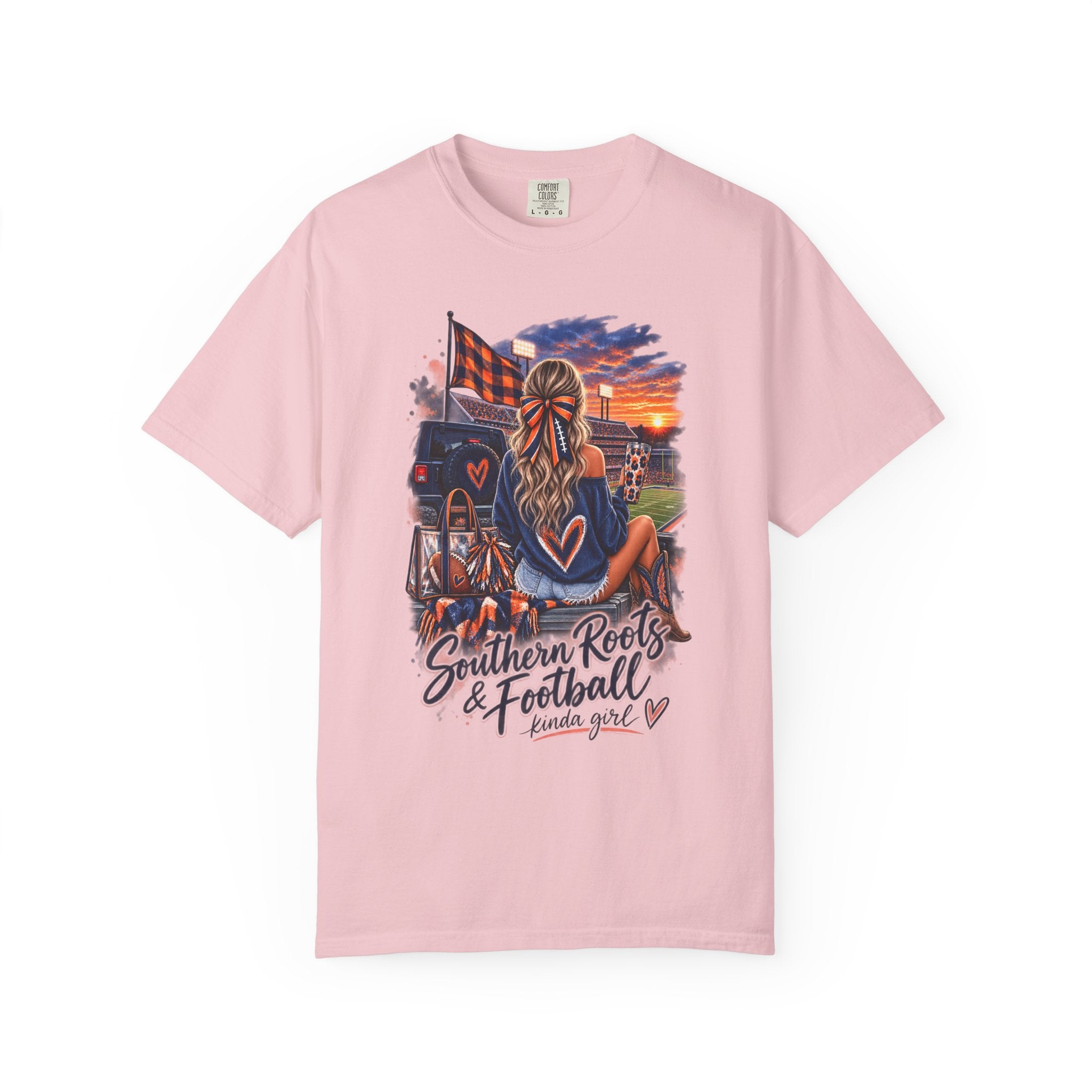 Southern Roots & Football T-Shirt — Tailgate Mom Graphic Tee