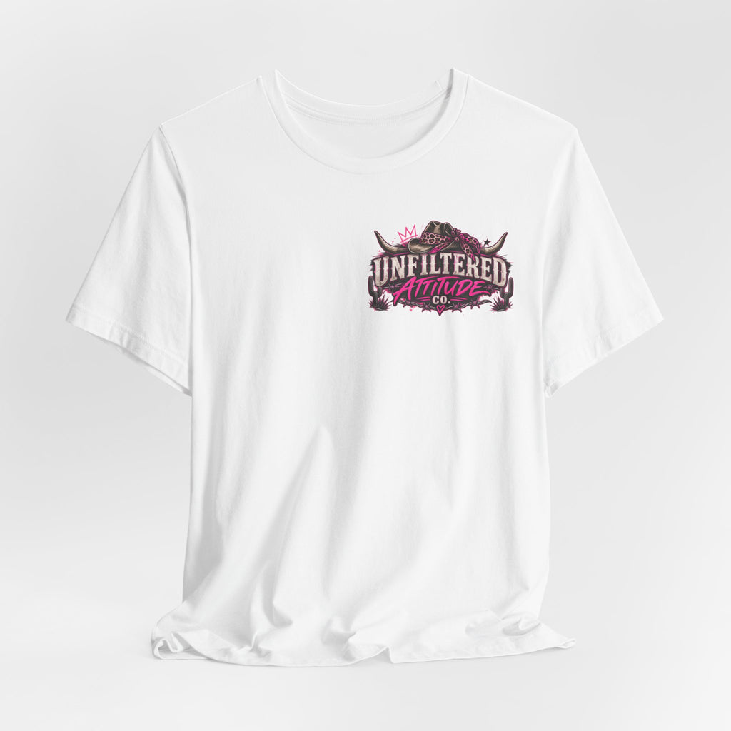 Boots On, Filter Off Tee — Western Cowgirl Graphic T-Shirt