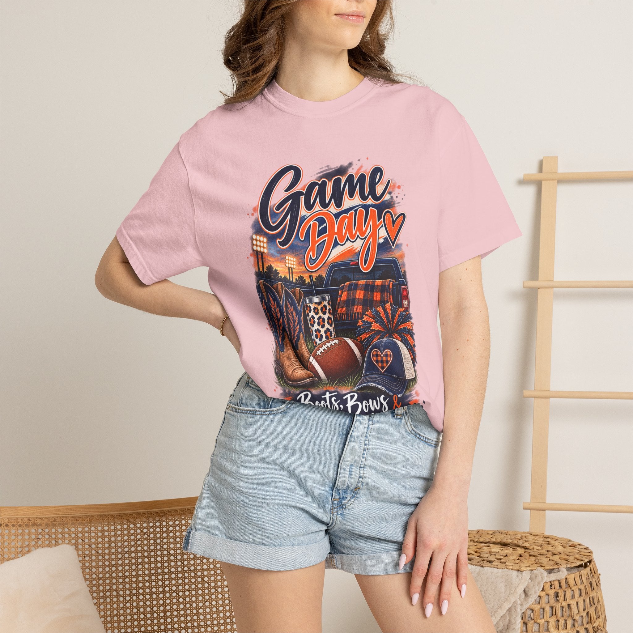 Game Day T-Shirt — Boots, Brews & Touchdowns Football Tee