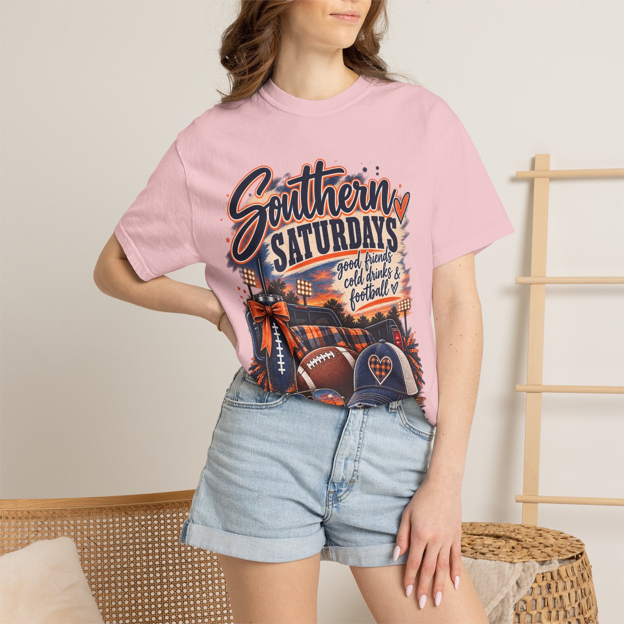Southern Saturdays Football T-Shirt — Game Day Tailgate Tee