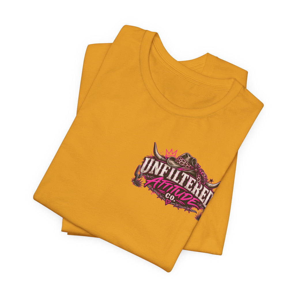 Boots On, Filter Off Tee — Western Cowgirl Graphic T-Shirt