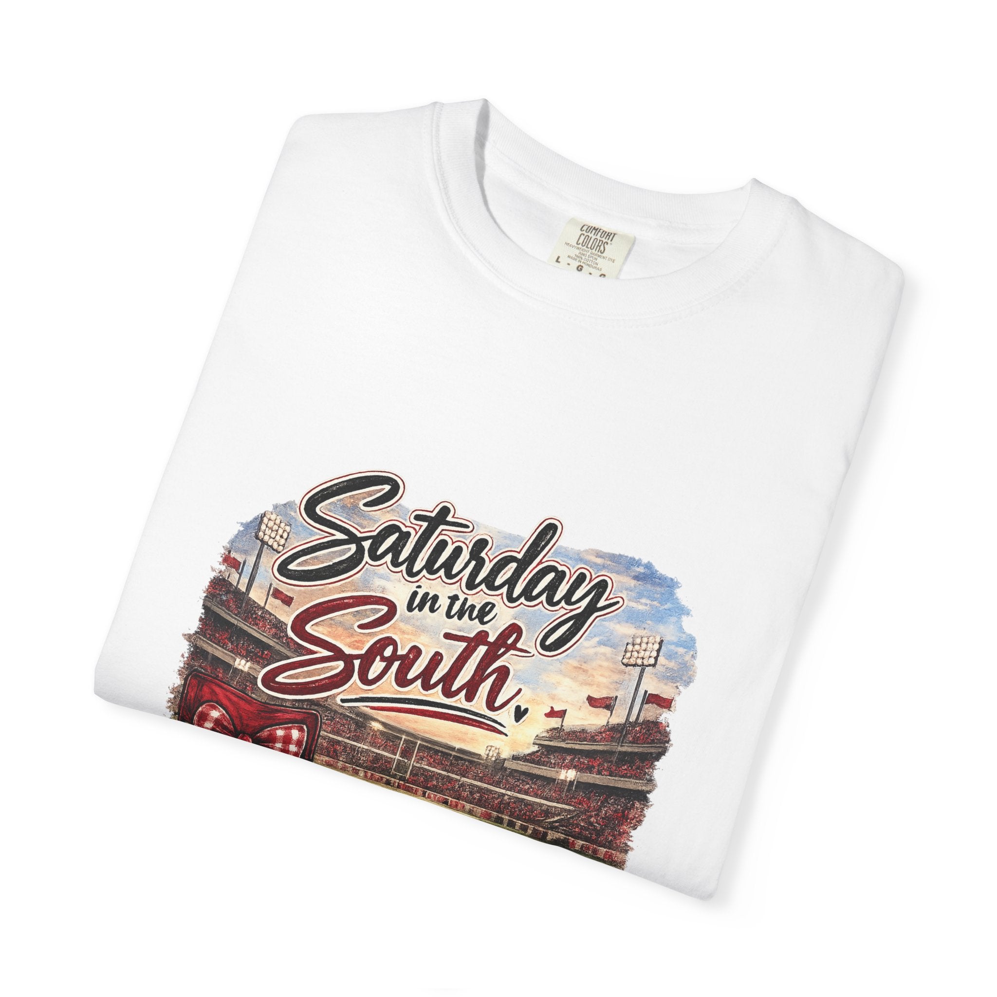Saturday in the South T-Shirt – Tailgate Picnic Football Vintage Stadium Tee