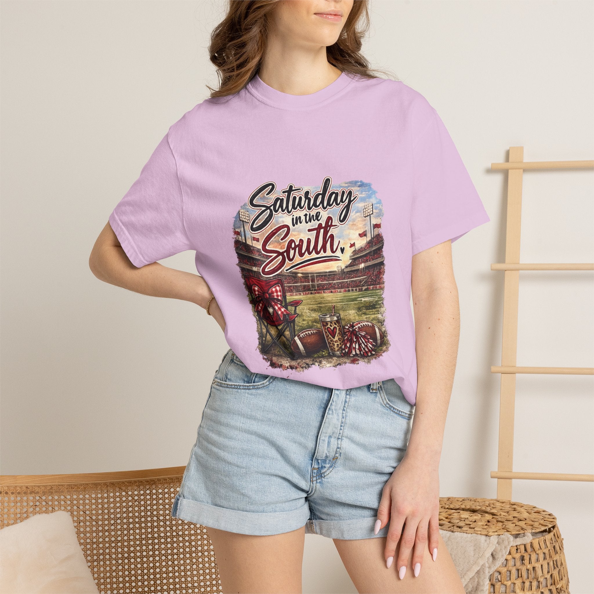 Saturday in the South T-Shirt – Tailgate Picnic Football Vintage Stadium Tee