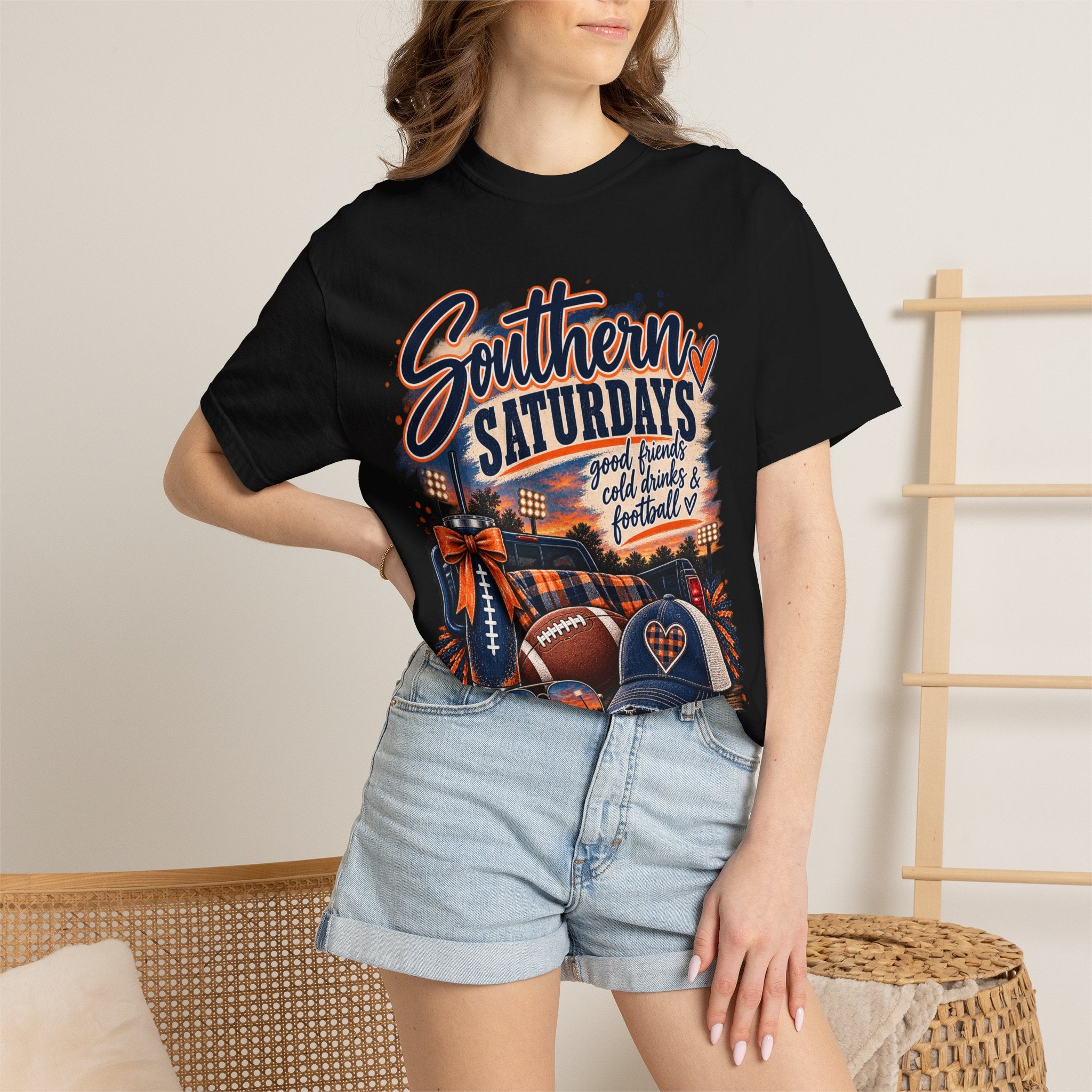 Southern Saturdays Football T-Shirt — Game Day Tailgate Tee