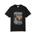 Fishing Fixes Most of My Problems T-Shirt — Bass Sunset Fishing Tee