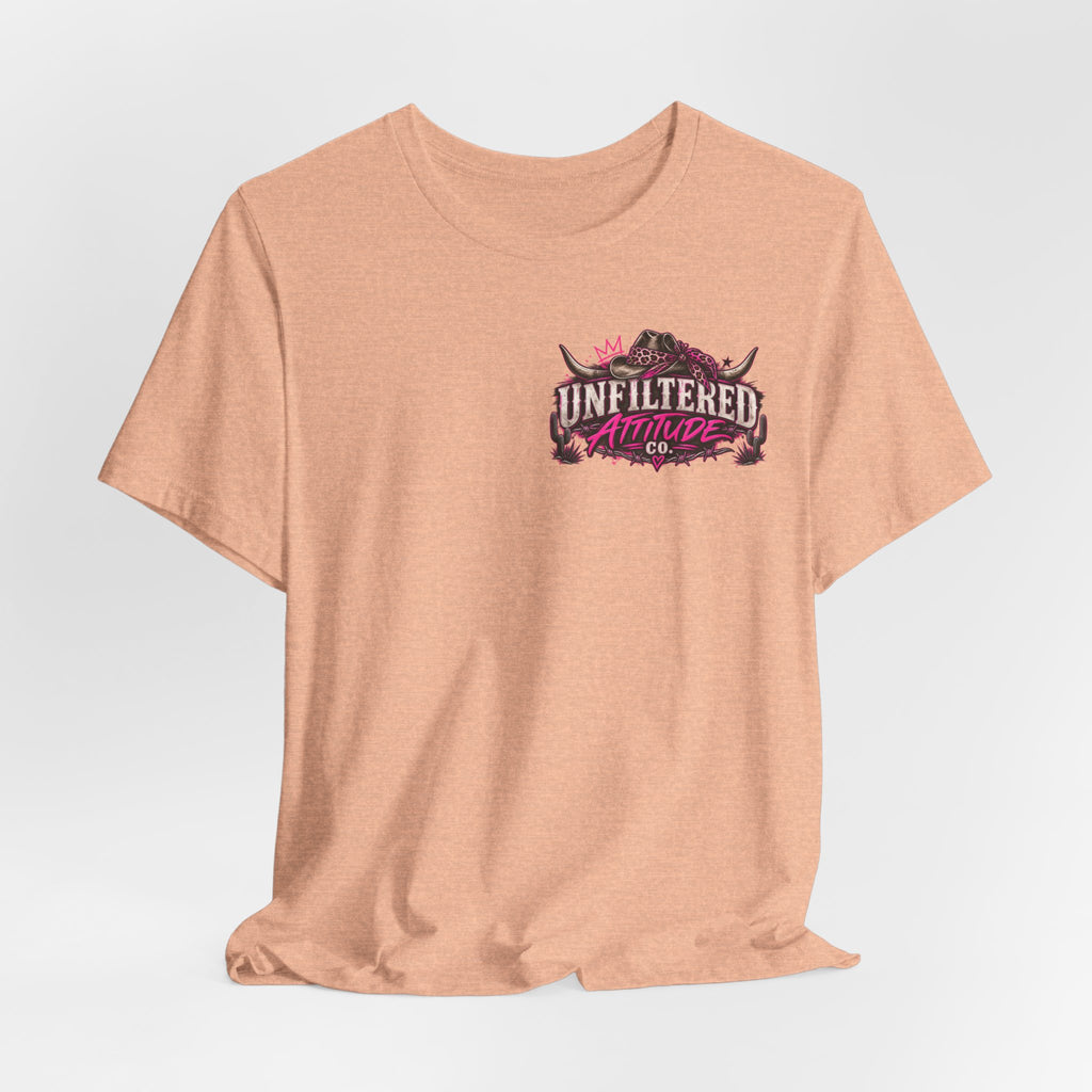 Boots On, Filter Off Tee — Western Cowgirl Graphic T-Shirt