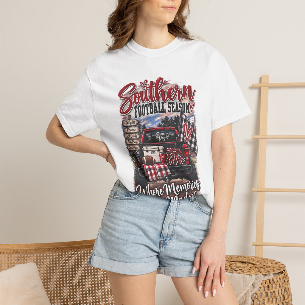 Southern Football Season T-Shirt – "Where Memories Are Made" Tailgate Tee