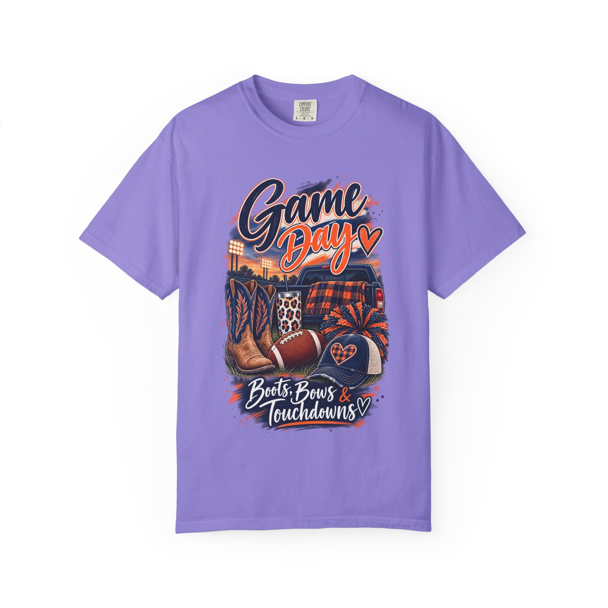 Game Day T-Shirt — Boots, Brews & Touchdowns Football Tee