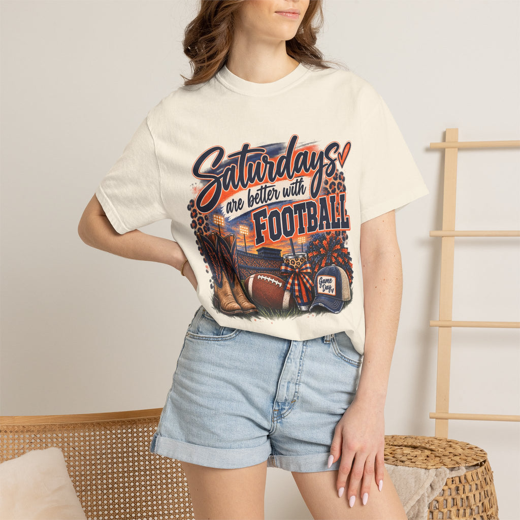 Saturdays Are Better with Football T-Shirt — Vintage Game Day Tee