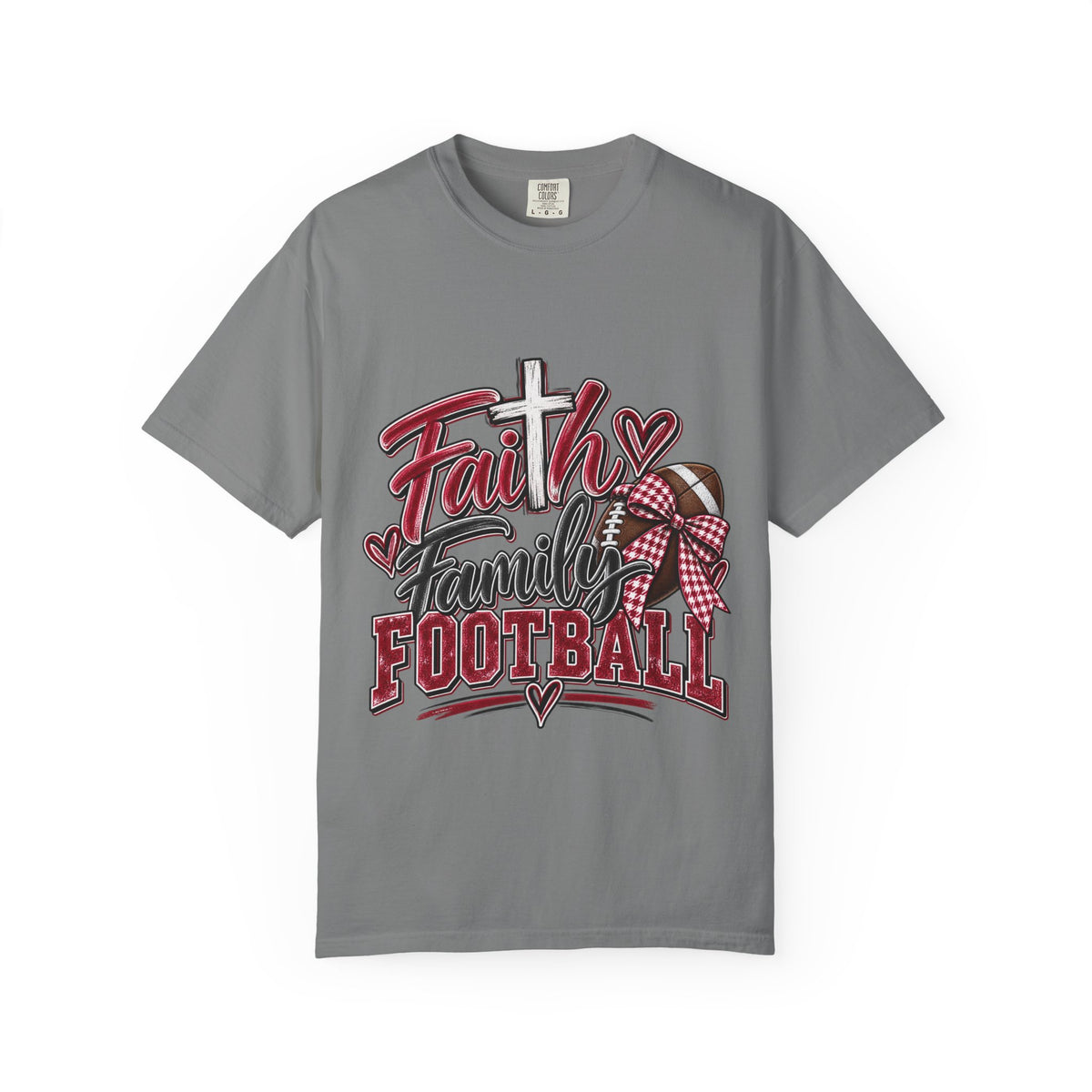 Faith Family Football T-Shirt – Southern Game Day Tee