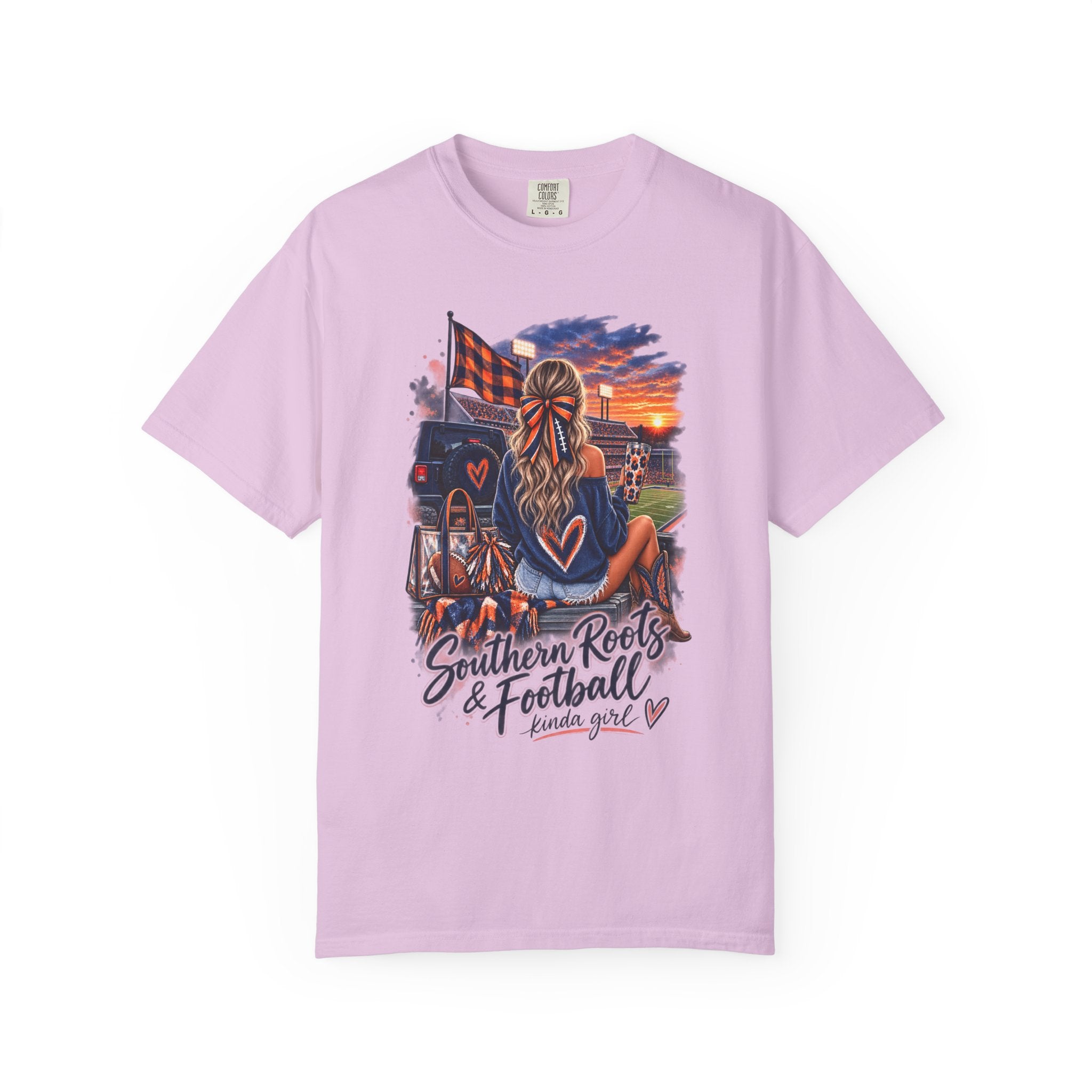 Southern Roots & Football T-Shirt — Tailgate Mom Graphic Tee