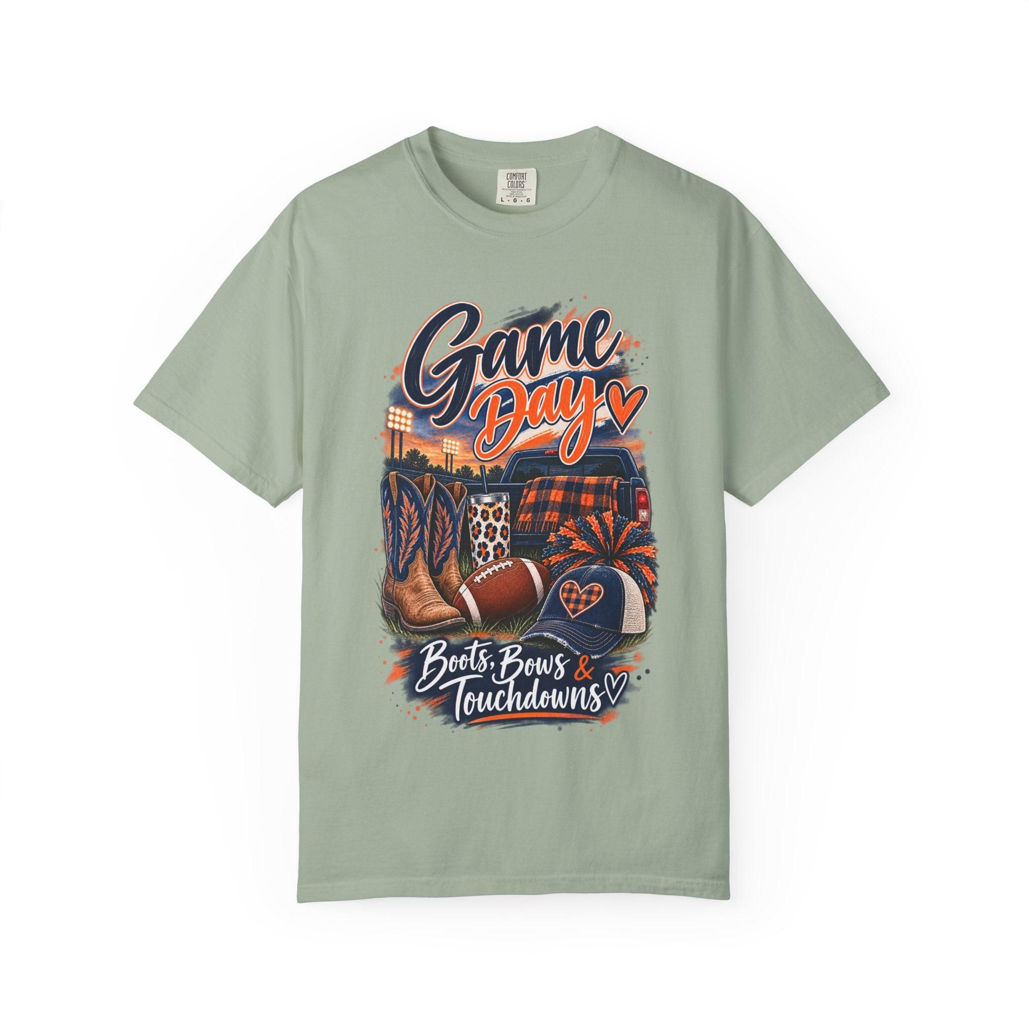 Game Day T-Shirt — Boots, Brews & Touchdowns Football Tee
