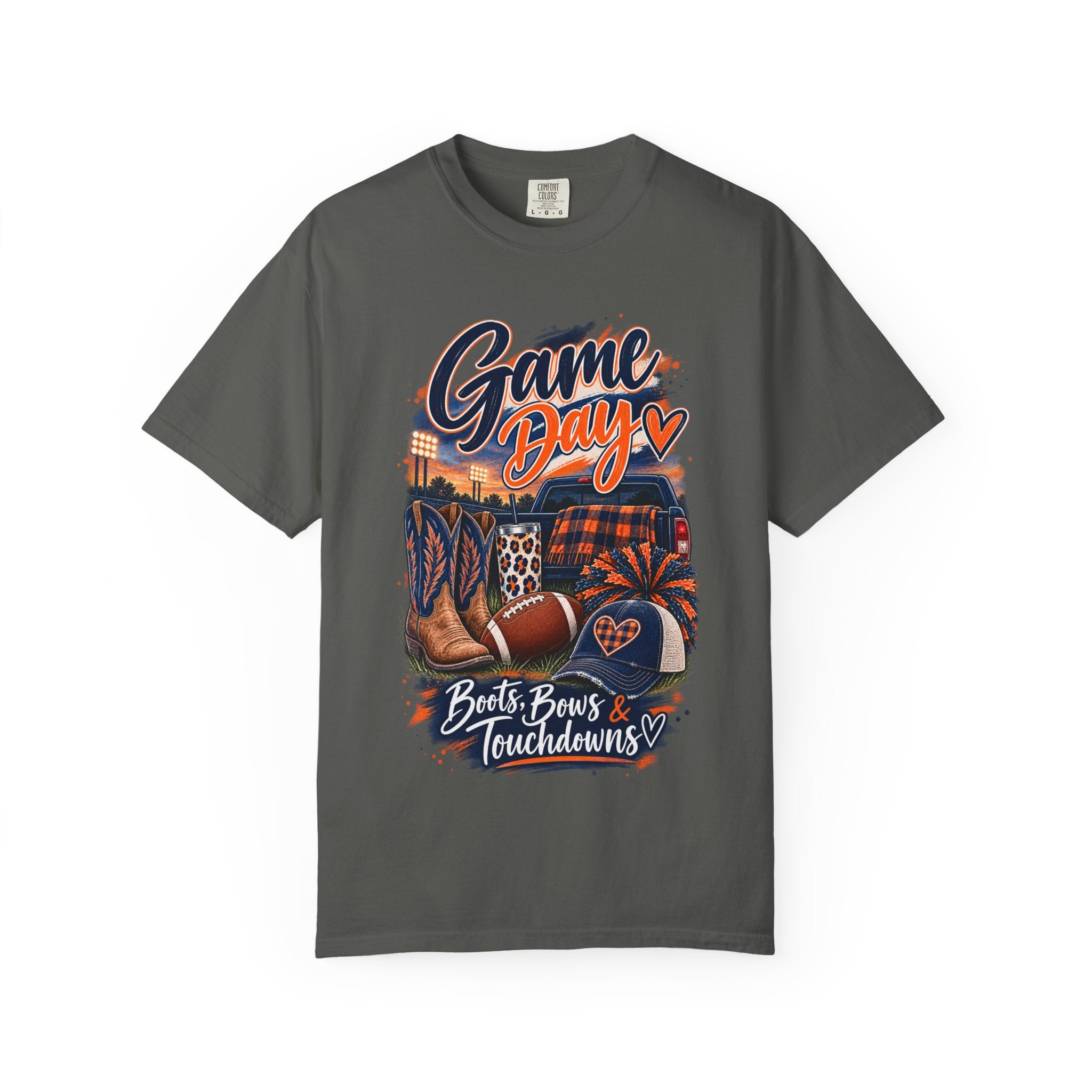 Game Day T-Shirt — Boots, Brews & Touchdowns Football Tee
