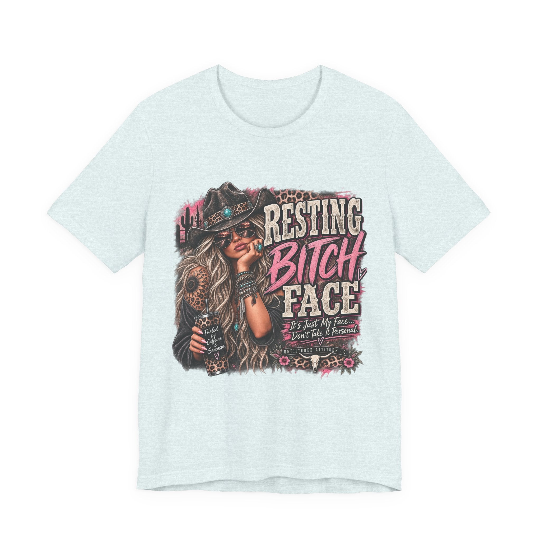 Resting Bitch Face Cowboy Tee — Funny Western Graphic T-Shirt