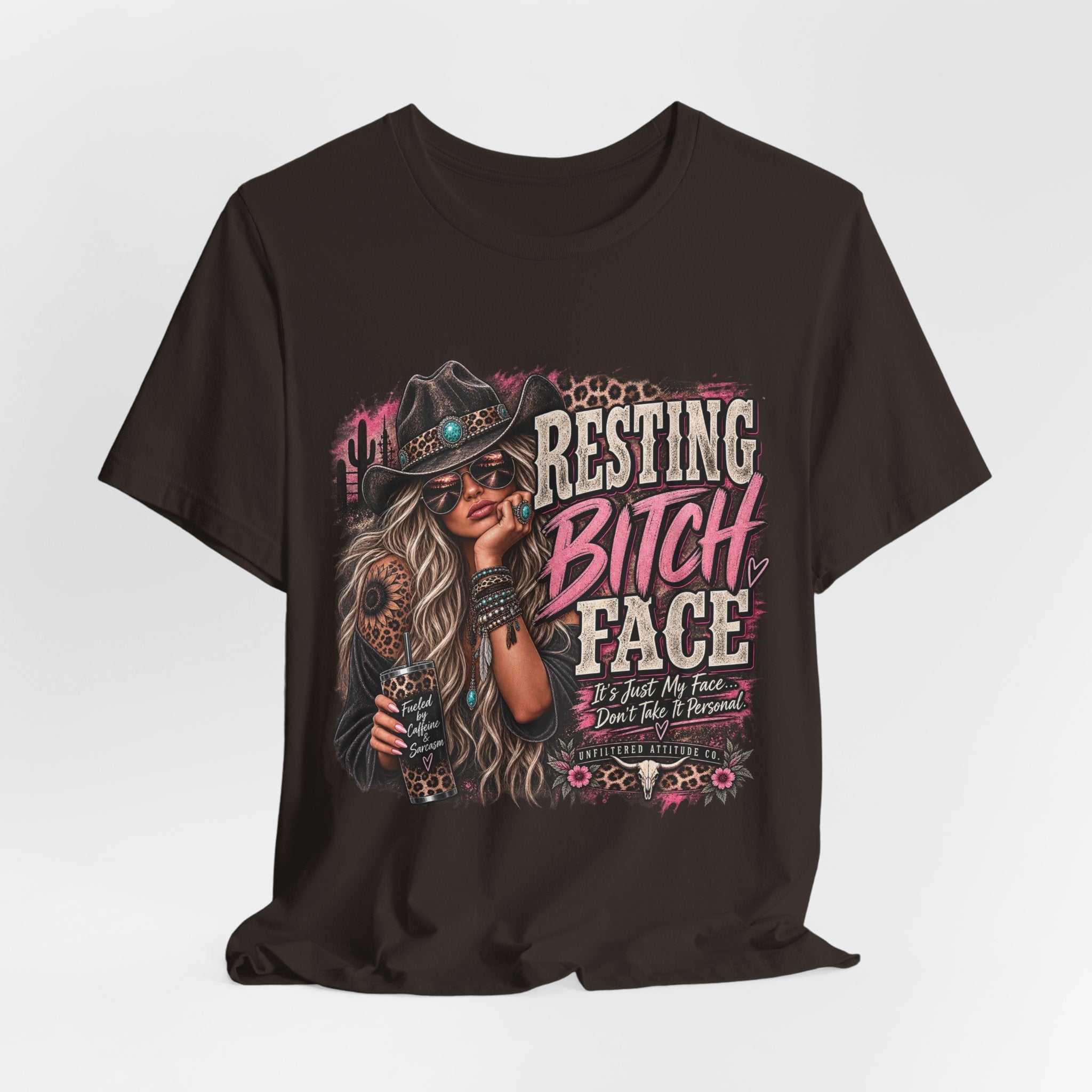 Resting Bitch Face Cowboy Tee — Funny Western Graphic T-Shirt
