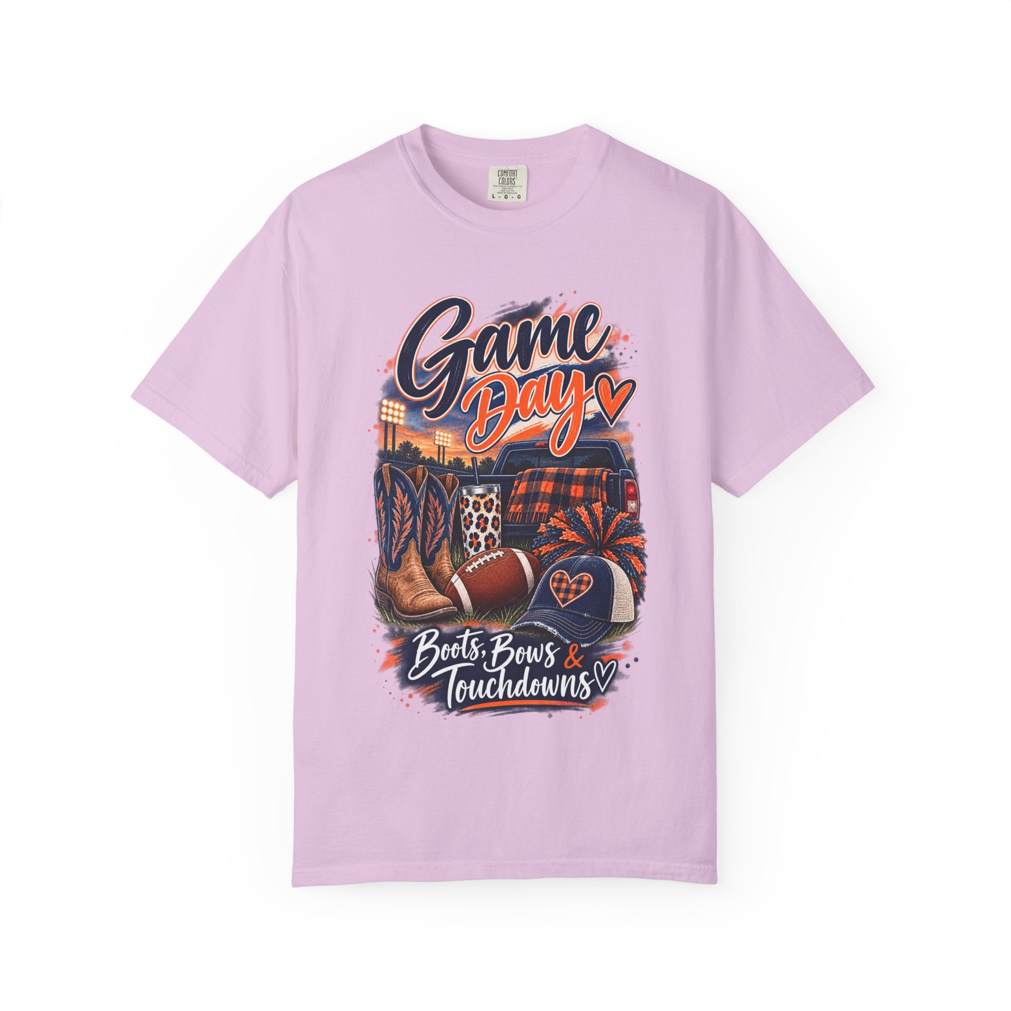 Game Day T-Shirt — Boots, Brews & Touchdowns Football Tee