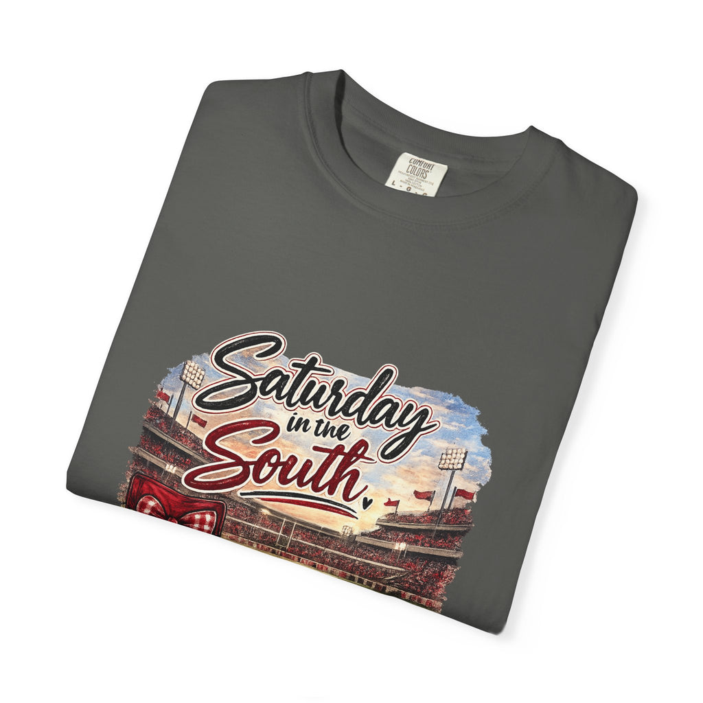 Saturday in the South T-Shirt – Tailgate Picnic Football Vintage Stadium Tee