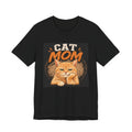 Cat Mom T-Shirt — Cute Orange Cat Graphic Tee for Cat Lovers