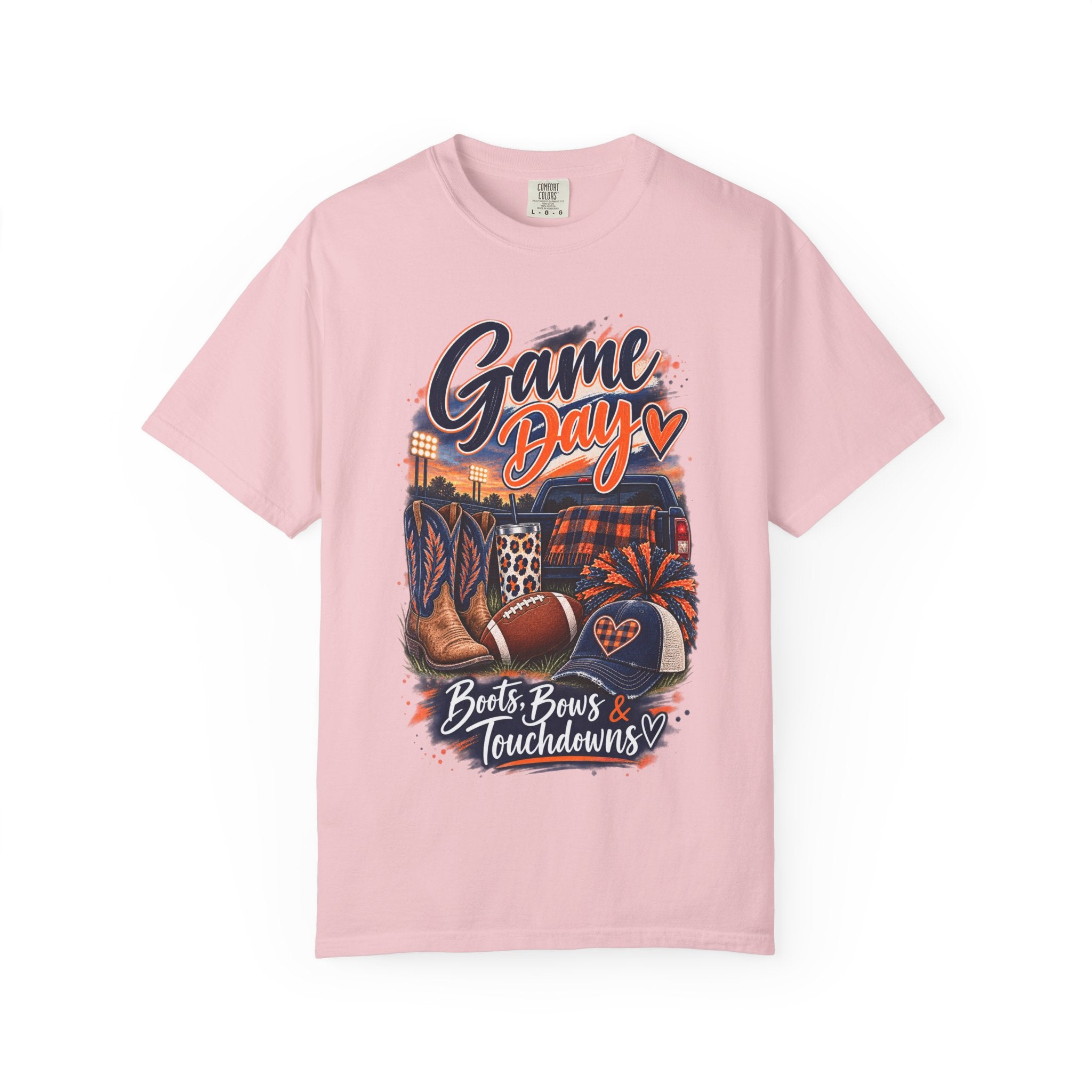 Game Day T-Shirt — Boots, Brews & Touchdowns Football Tee