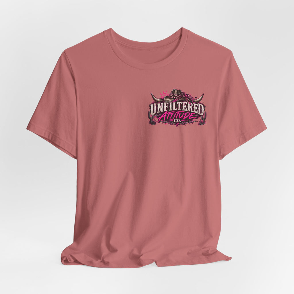 Boots On, Filter Off Tee — Western Cowgirl Graphic T-Shirt