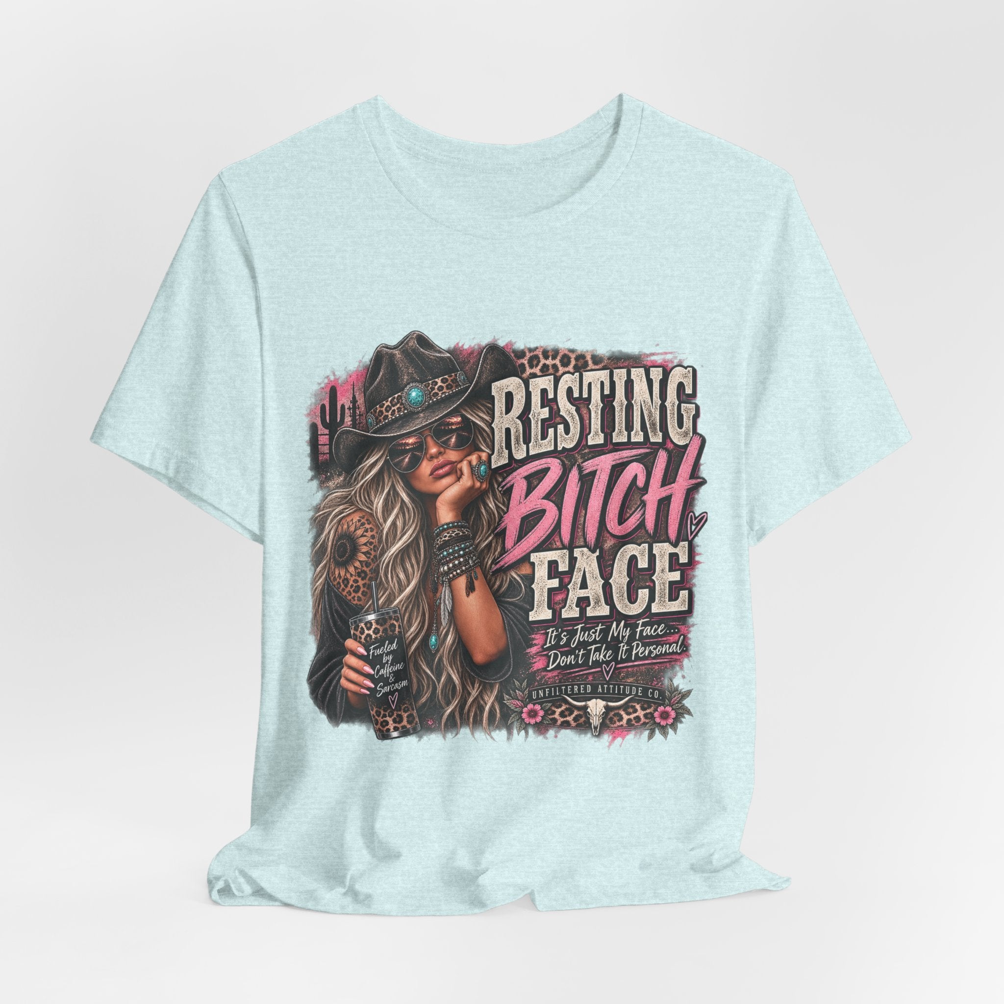Resting Bitch Face Cowboy Tee — Funny Western Graphic T-Shirt
