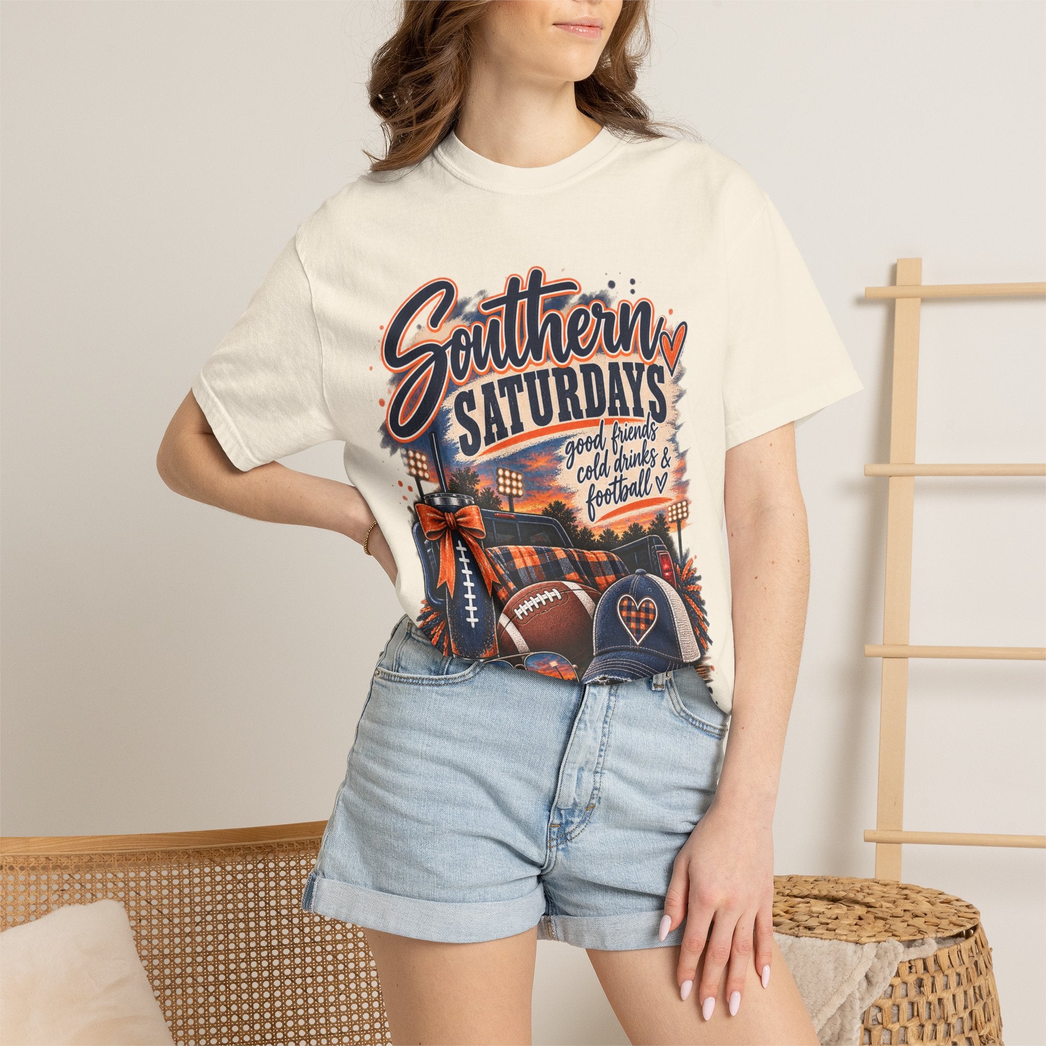 Southern Saturdays Football T-Shirt — Game Day Tailgate Tee