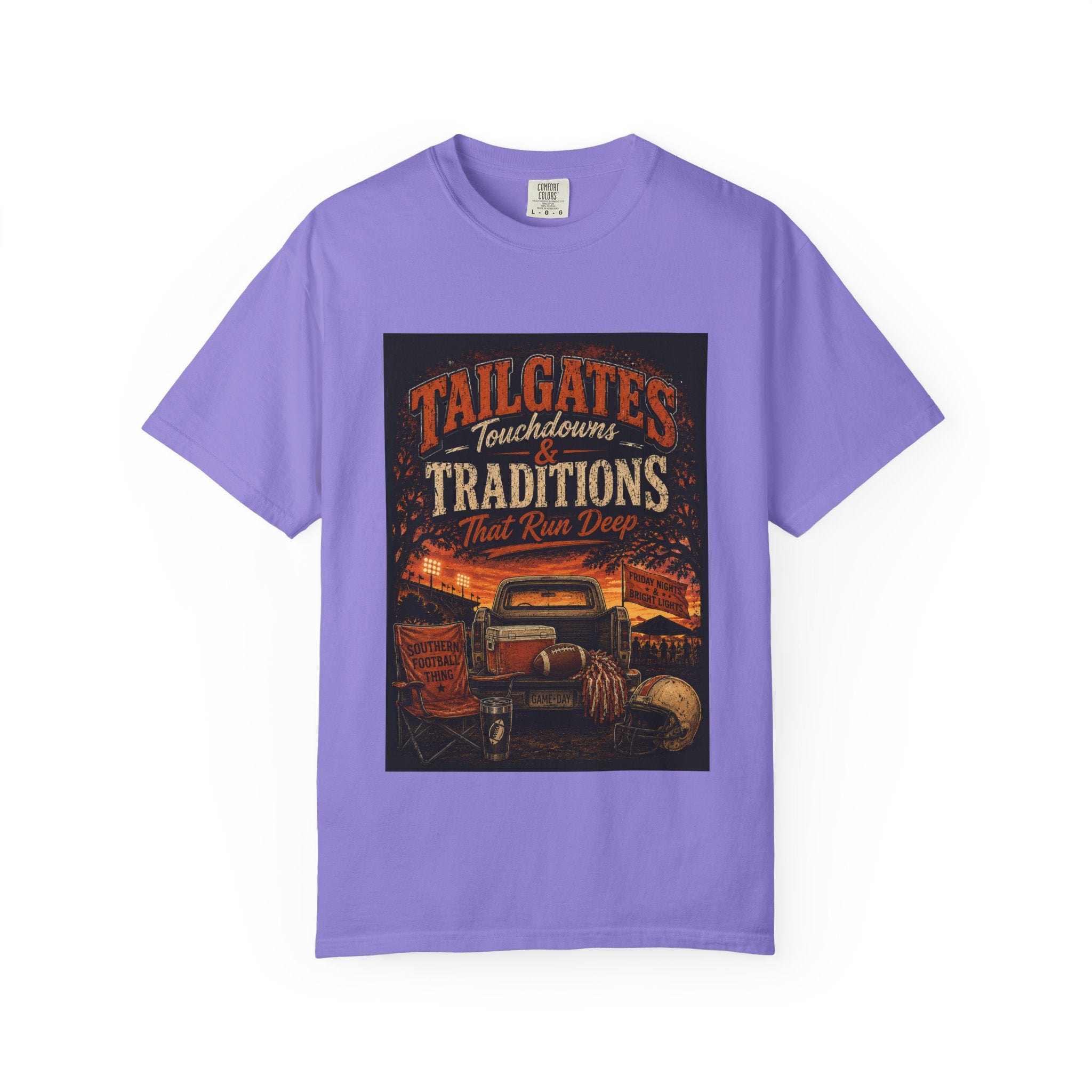 Tailgates & Touchdowns T-Shirt — Tailgate Traditions Football Game Day Tee