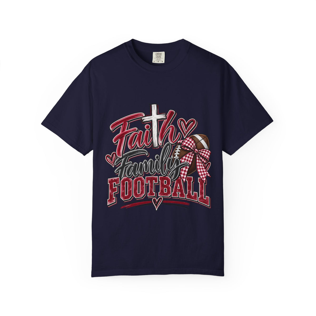 Faith Family Football T-Shirt – Southern Game Day Tee