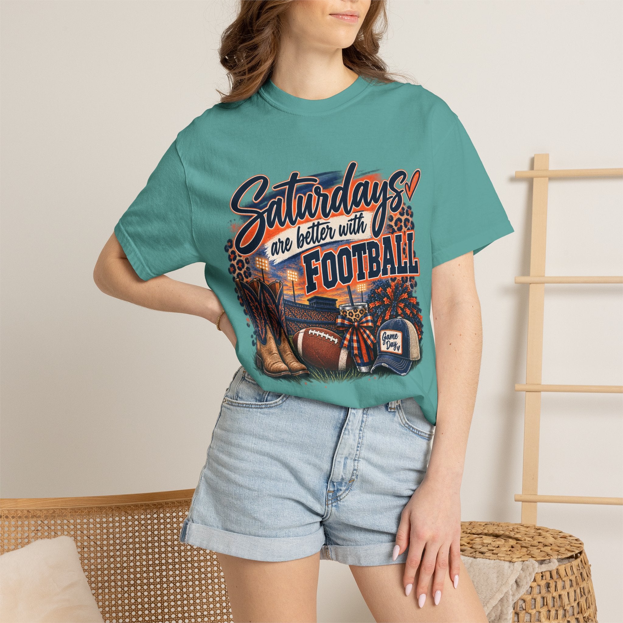 Saturdays Are Better with Football T-Shirt — Vintage Game Day Tee