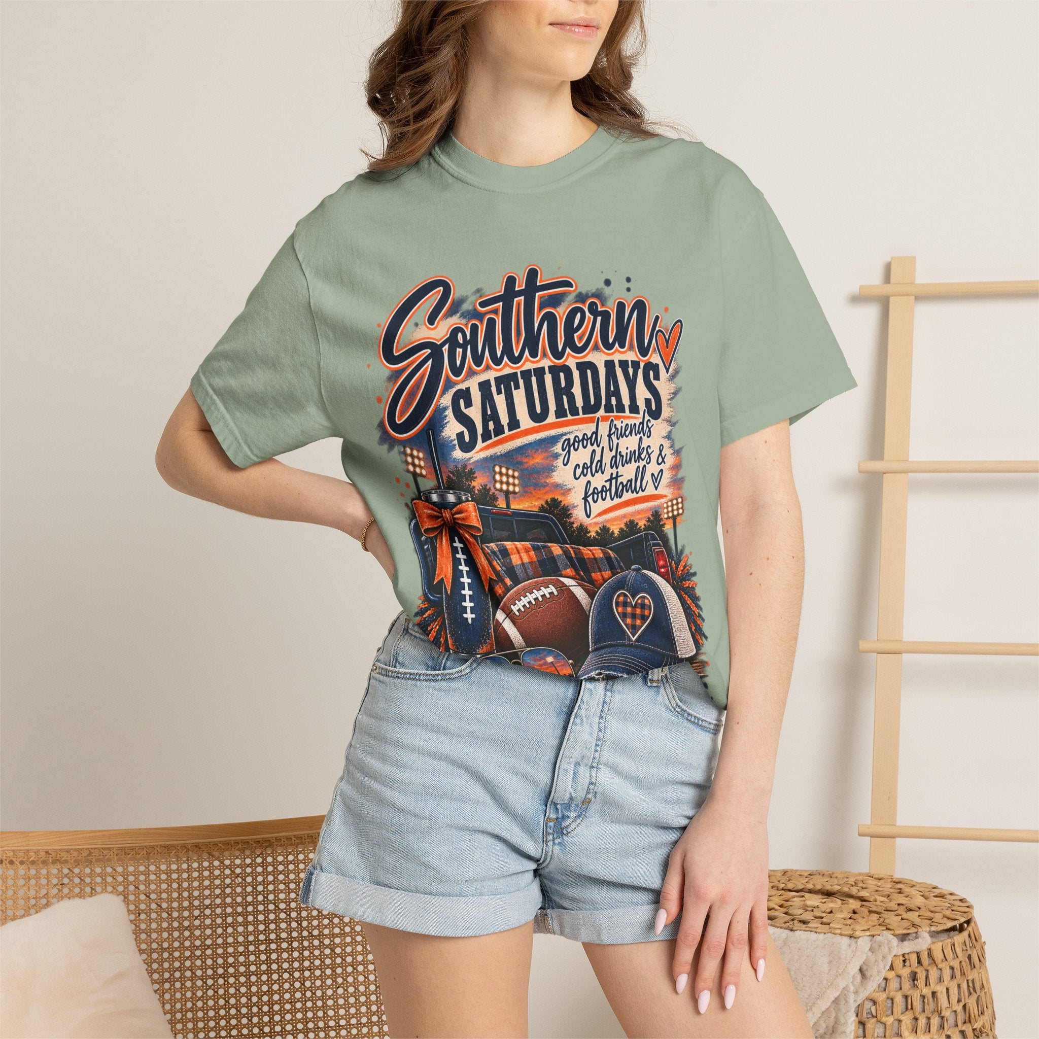 Southern Saturdays Football T-Shirt — Game Day Tailgate Tee