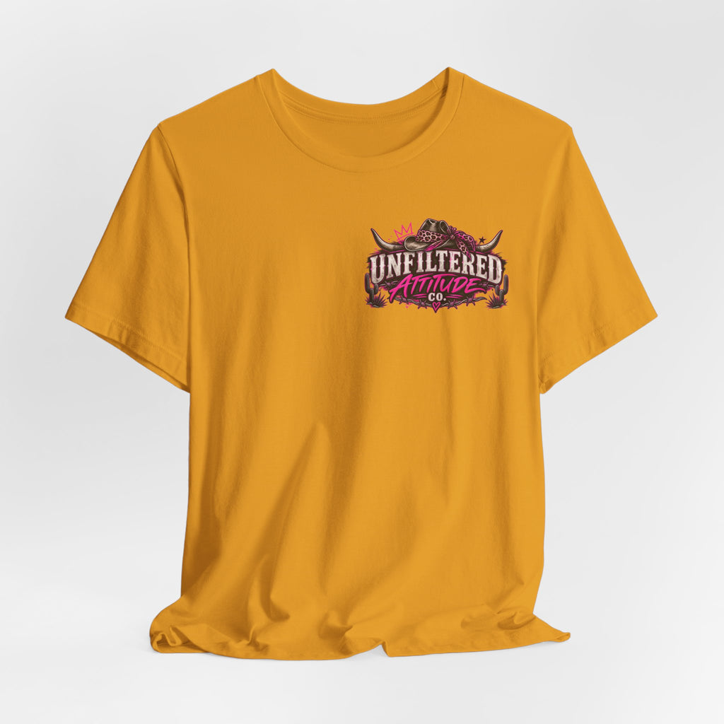 Boots On, Filter Off Tee — Western Cowgirl Graphic T-Shirt