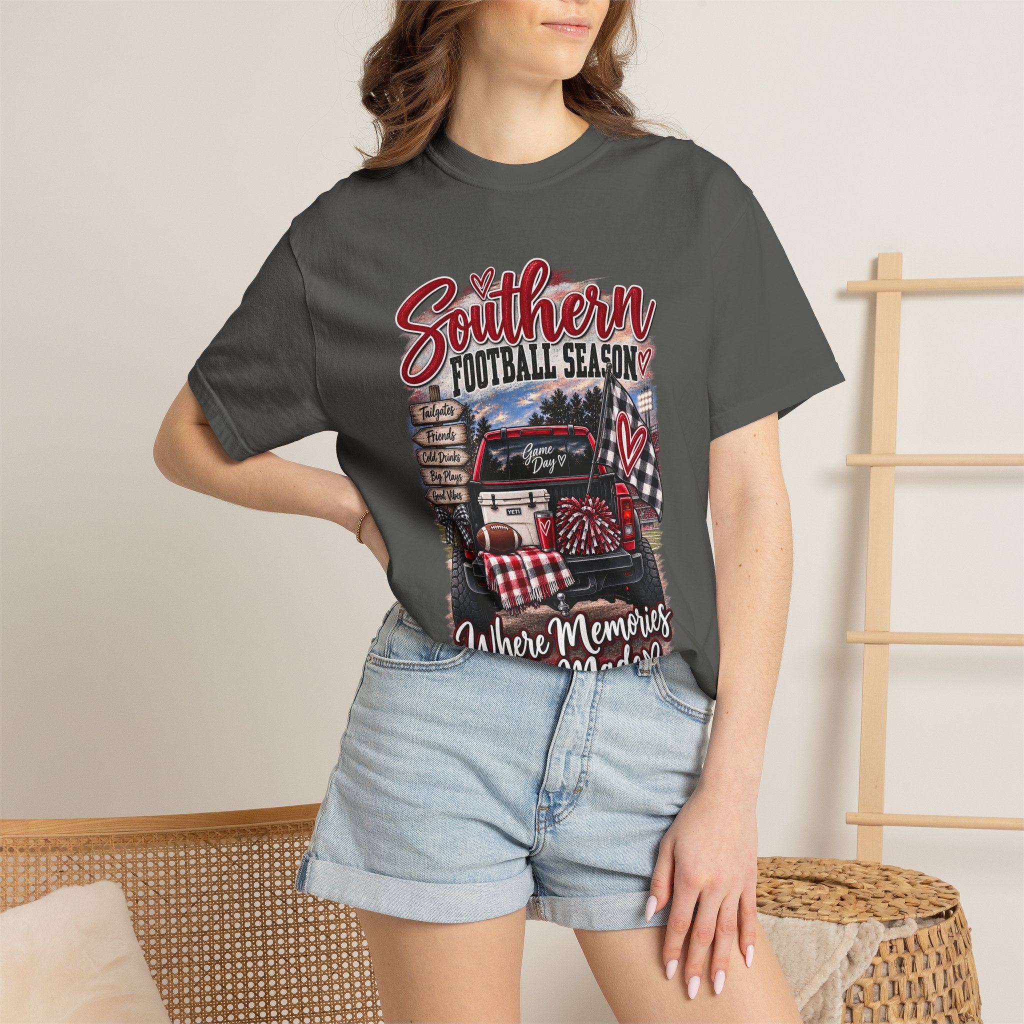 Southern Football Season T-Shirt – "Where Memories Are Made" Tailgate Tee