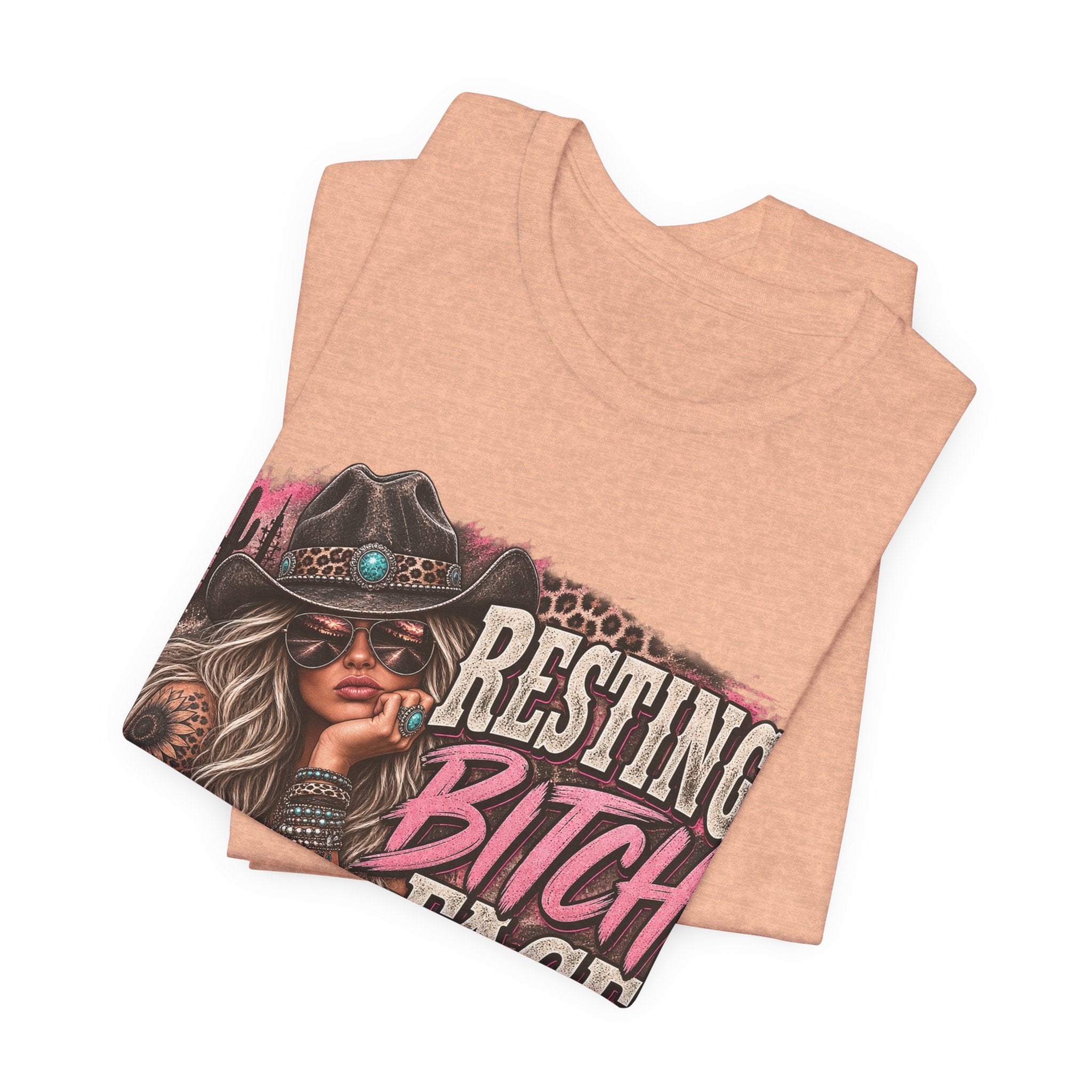 Resting Bitch Face Cowboy Tee — Funny Western Graphic T-Shirt