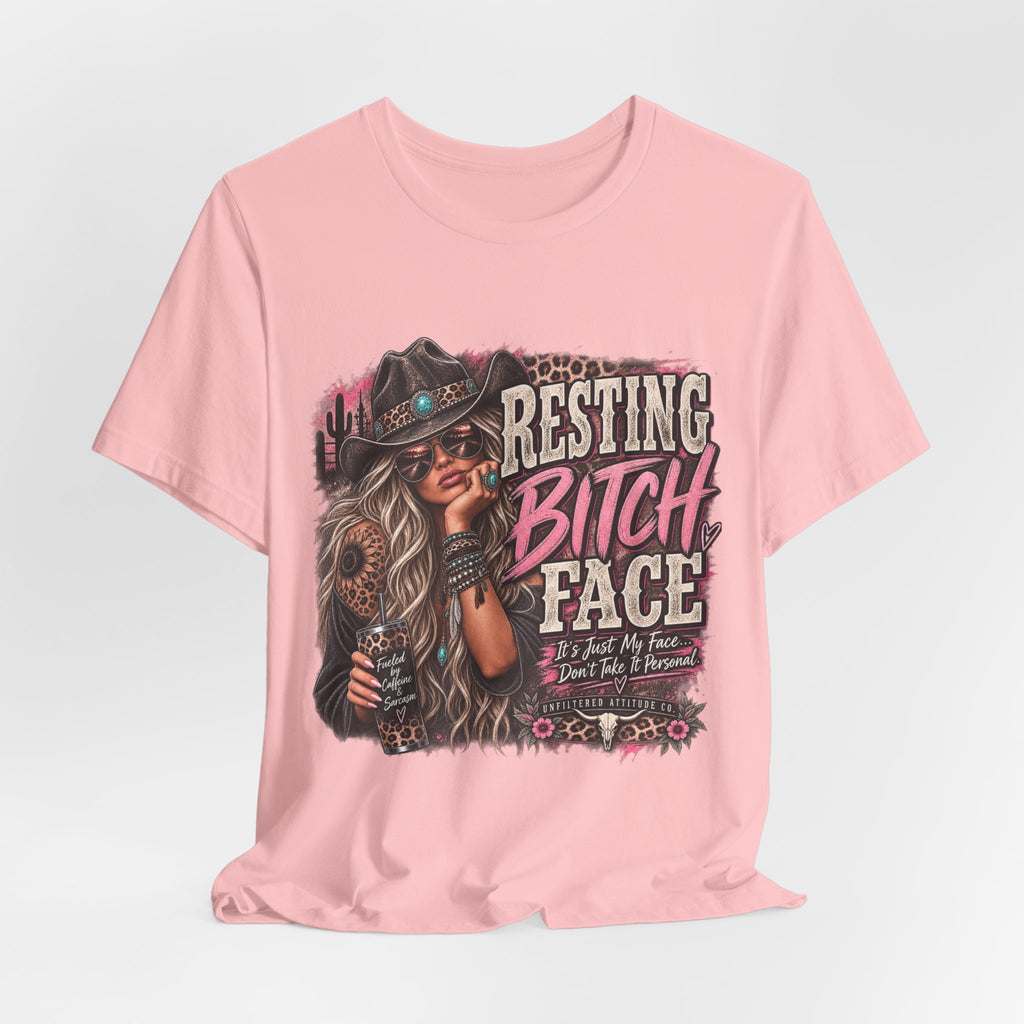 Resting Bitch Face Cowboy Tee — Funny Western Graphic T-Shirt