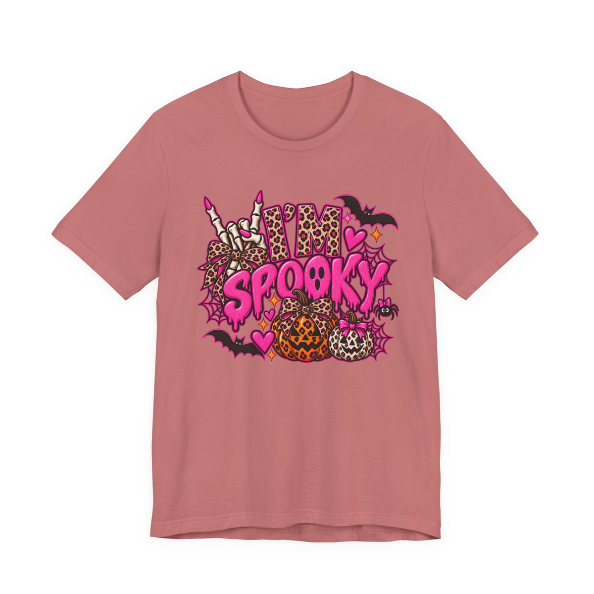 I’m Spooky – Leopard Print Halloween Graphic Tee
