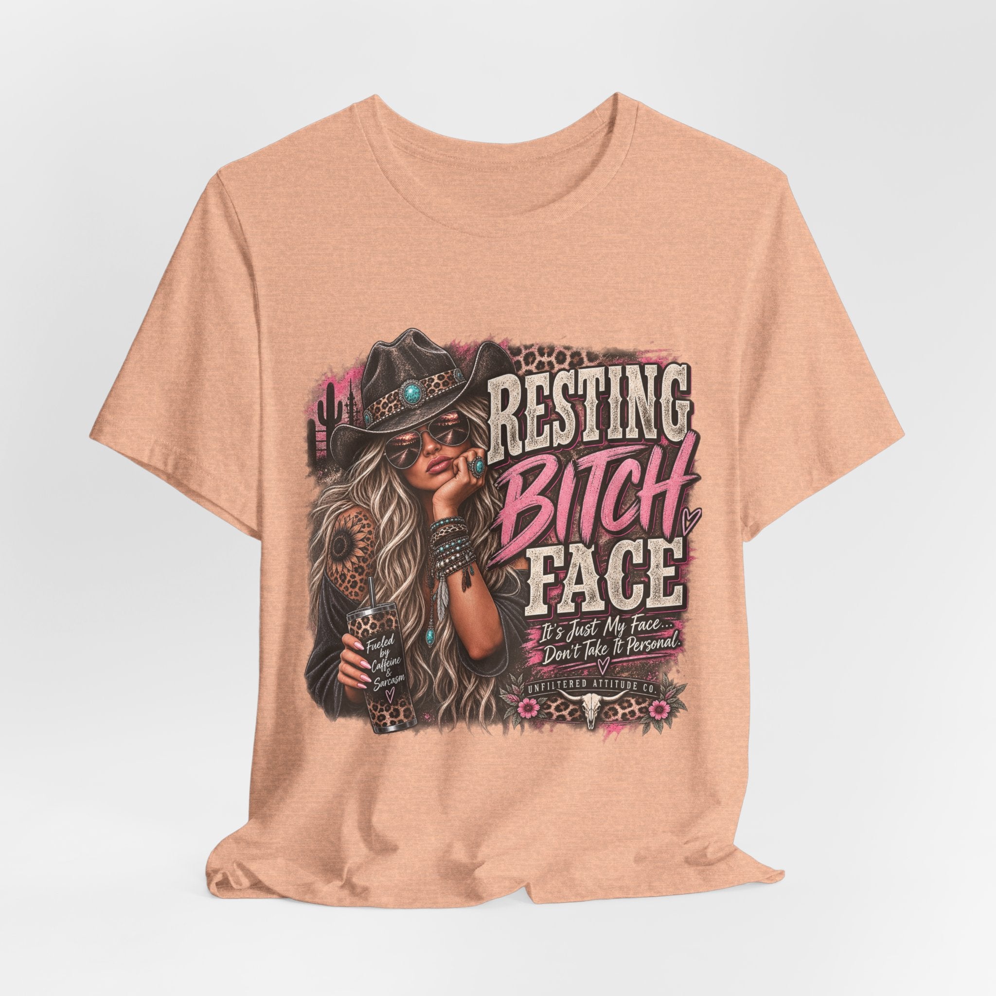 Resting Bitch Face Cowboy Tee — Funny Western Graphic T-Shirt