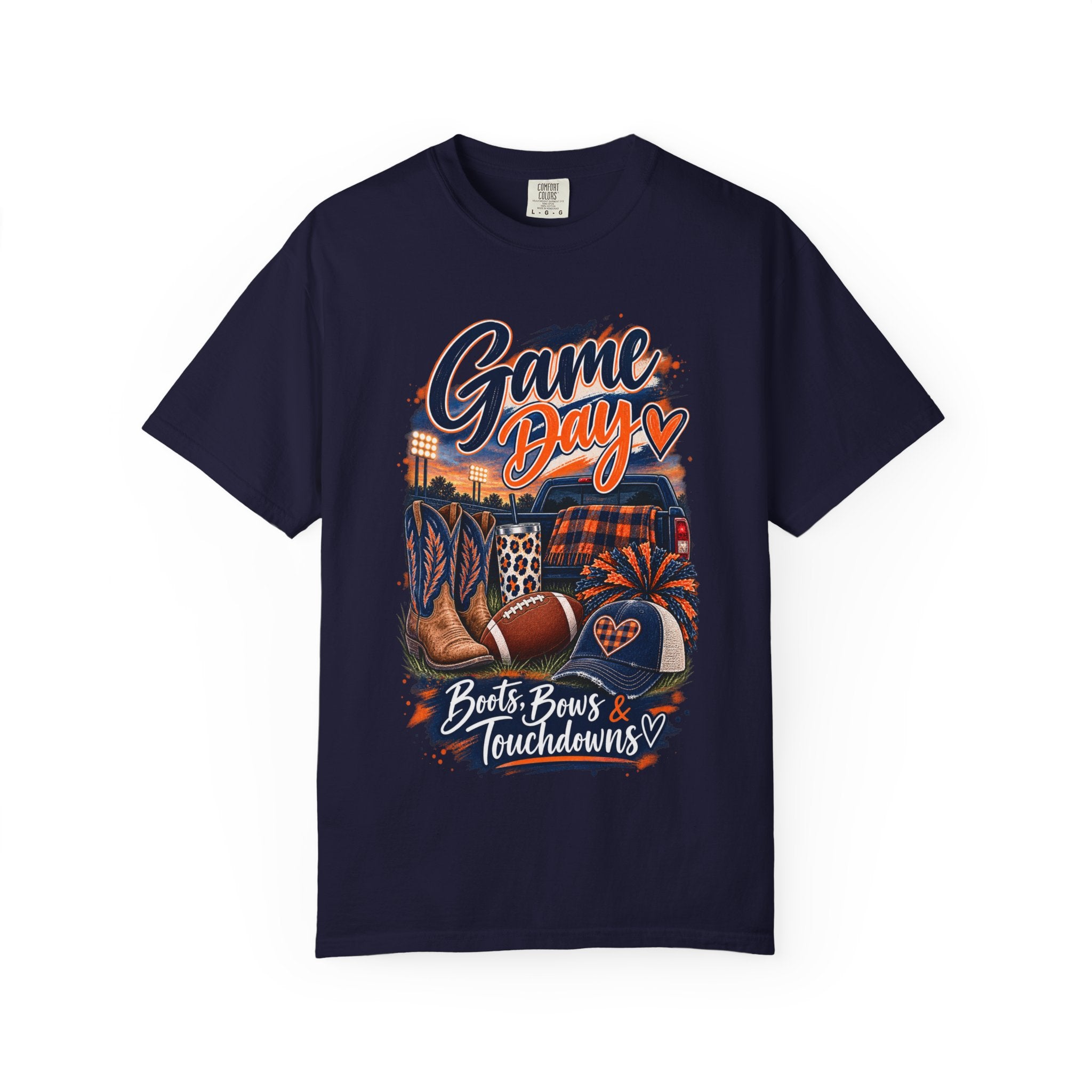 Game Day T-Shirt — Boots, Brews & Touchdowns Football Tee