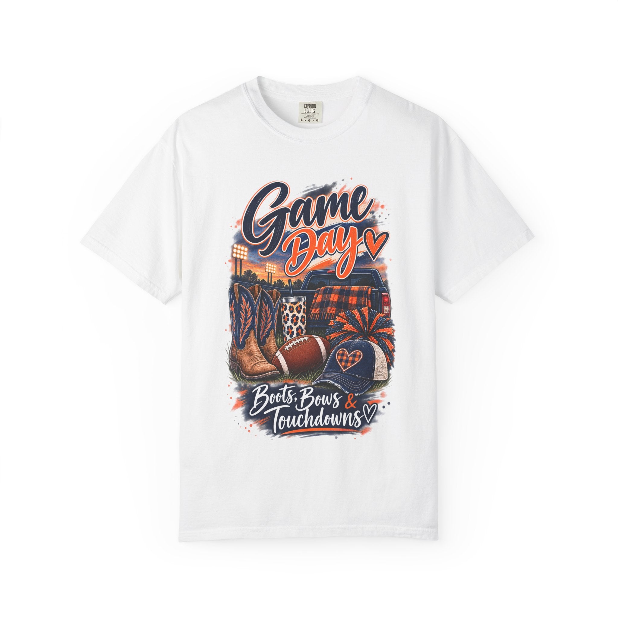 Game Day T-Shirt — Boots, Brews & Touchdowns Football Tee