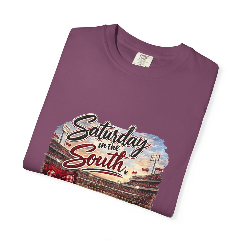 Saturday in the South T-Shirt – Tailgate Picnic Football Vintage Stadium Tee