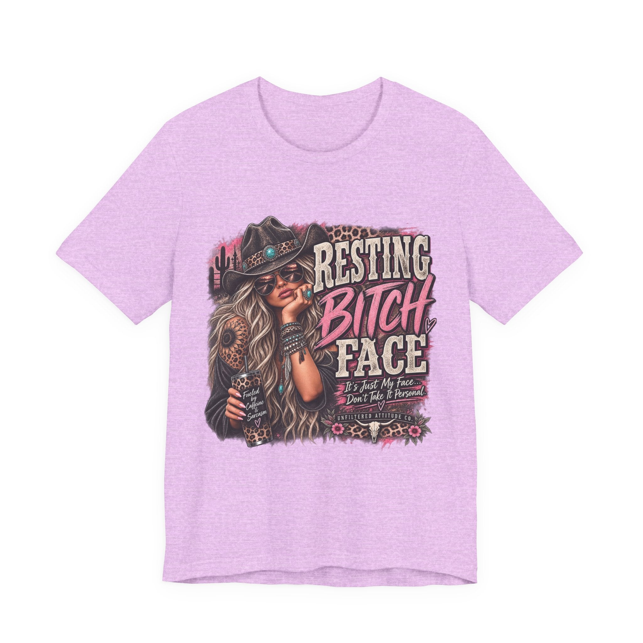Resting Bitch Face Cowboy Tee — Funny Western Graphic T-Shirt