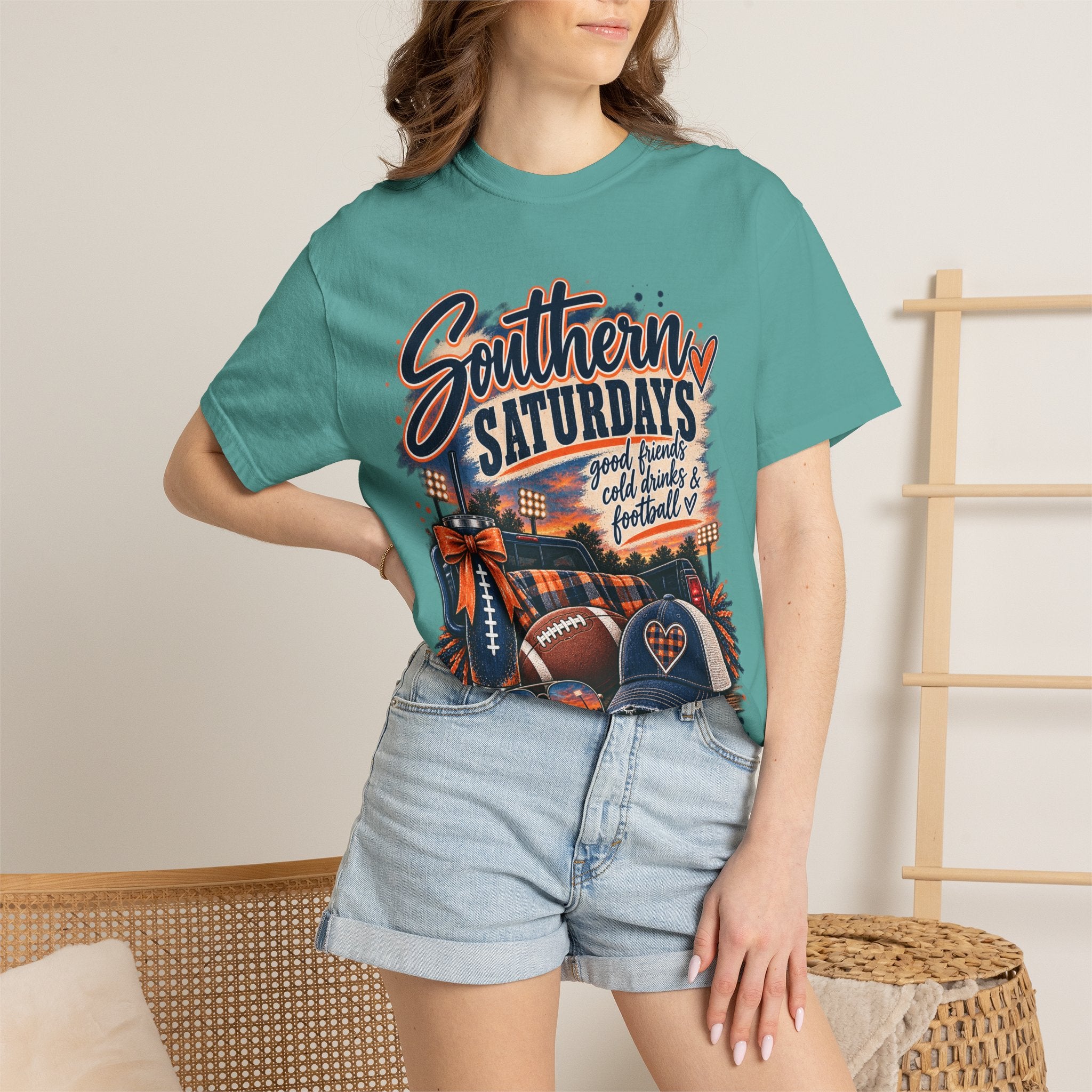 Southern Saturdays Football T-Shirt — Game Day Tailgate Tee