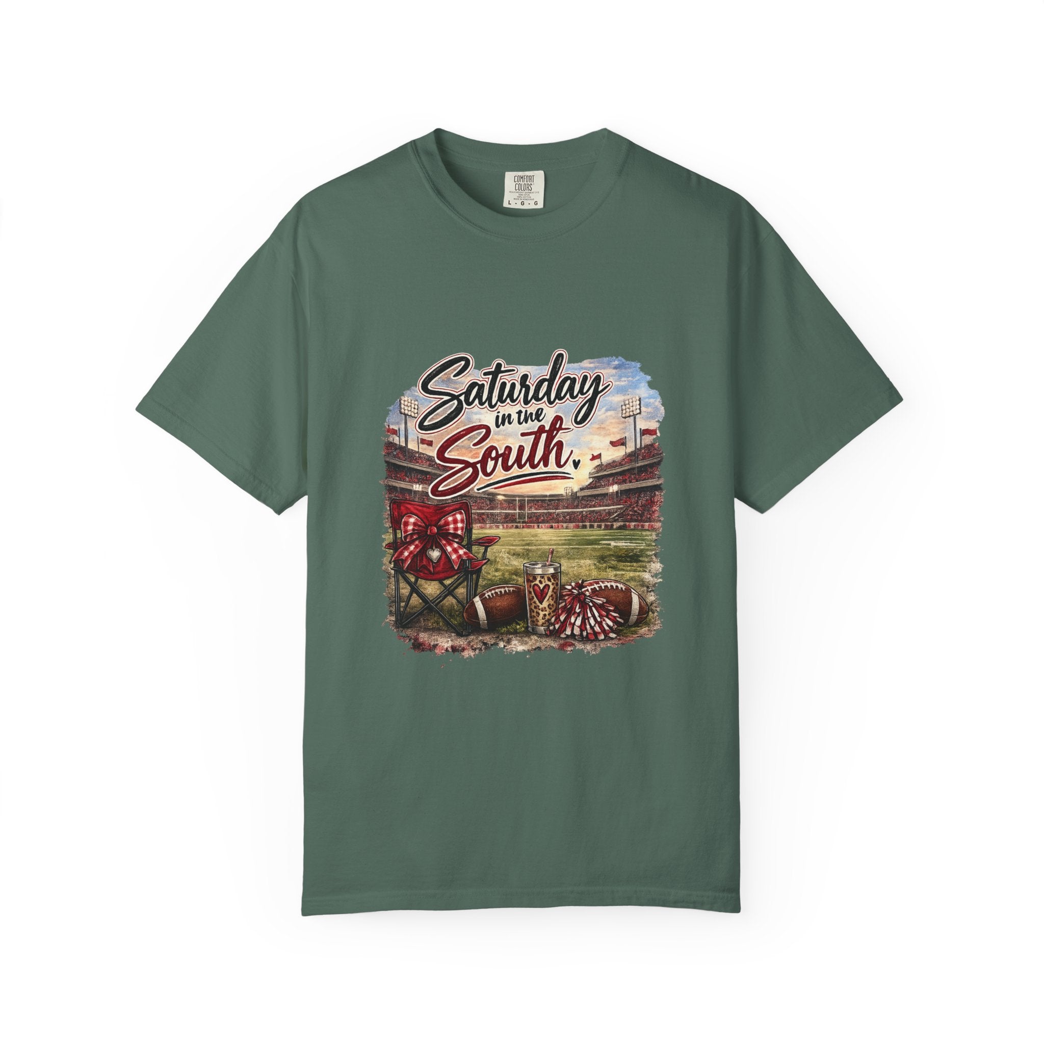 Saturday in the South T-Shirt – Tailgate Picnic Football Vintage Stadium Tee