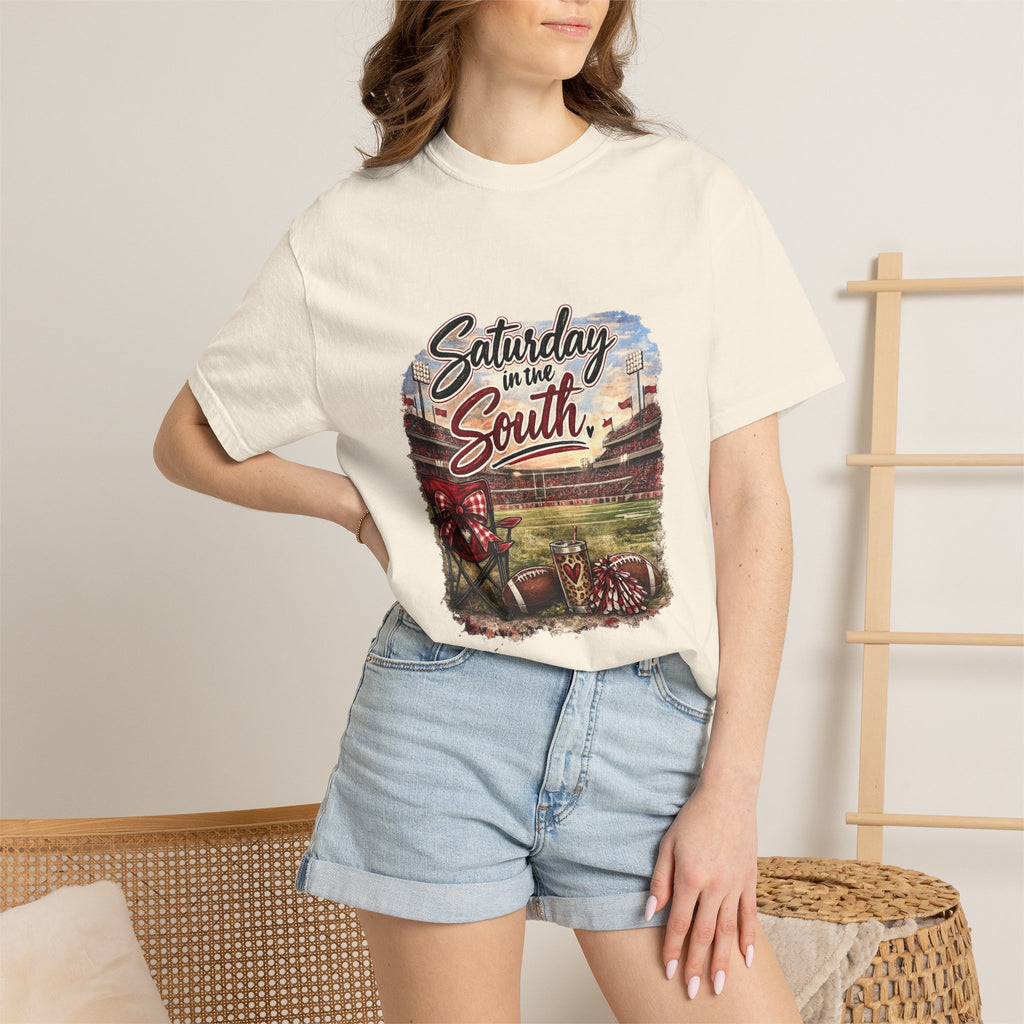 Saturday in the South T-Shirt – Tailgate Picnic Football Vintage Stadium Tee