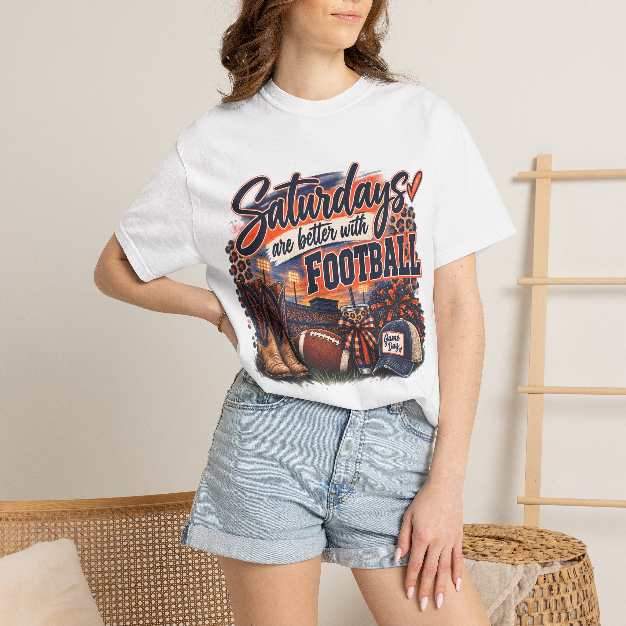 Saturdays Are Better with Football T-Shirt — Vintage Game Day Tee