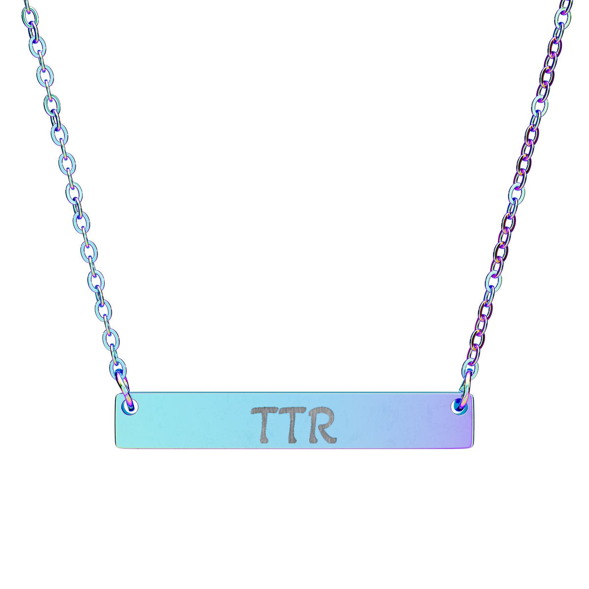Personalized Engraved Bar Necklace