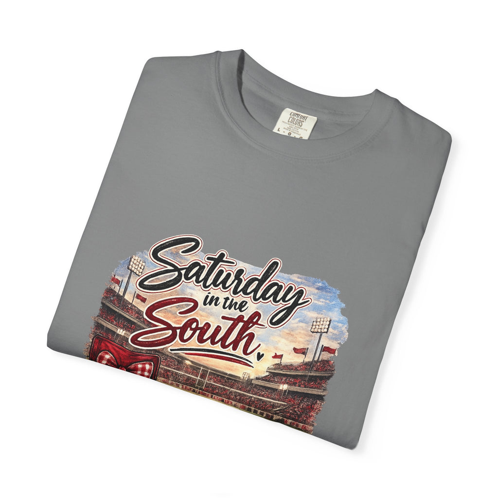 Saturday in the South T-Shirt – Tailgate Picnic Football Vintage Stadium Tee