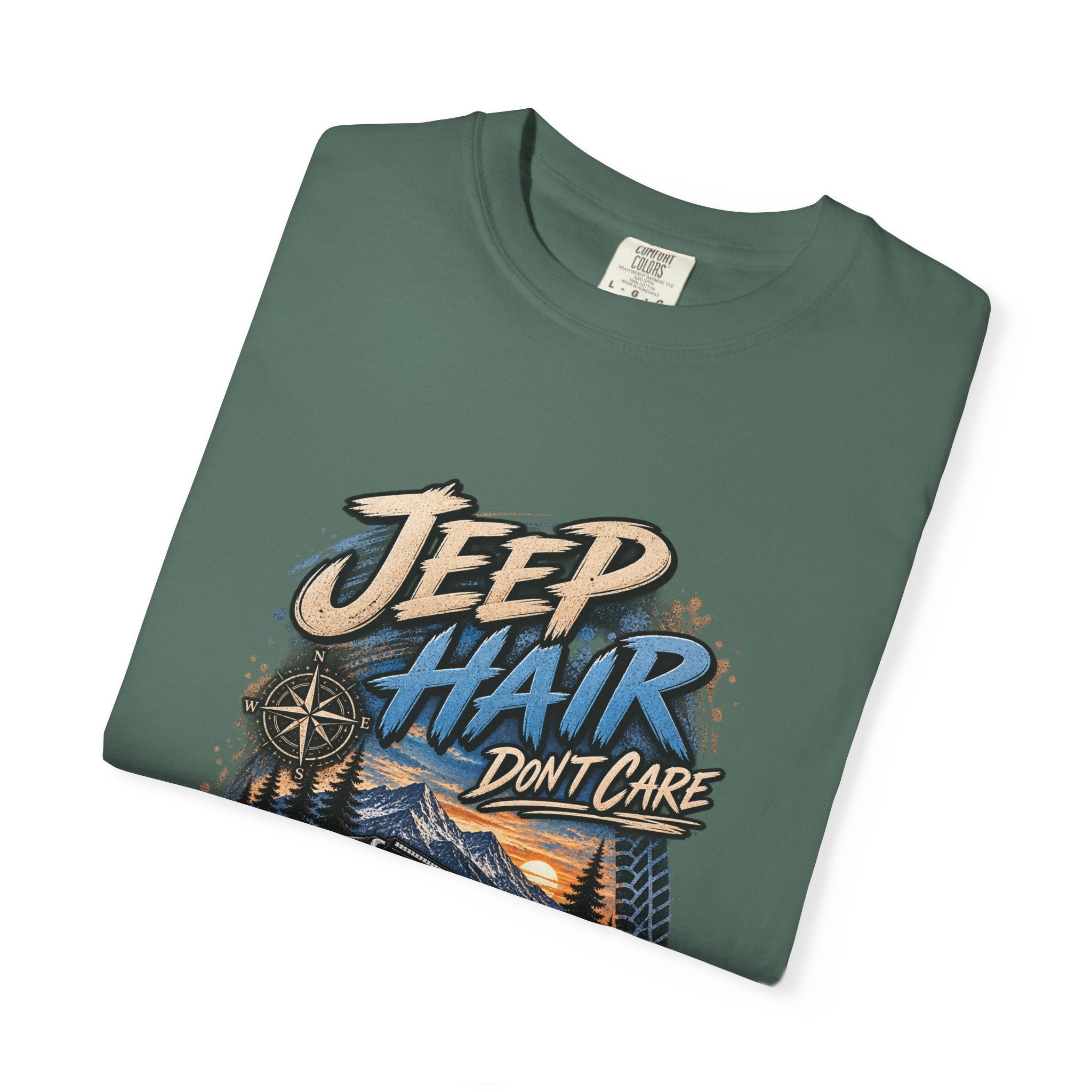 Jeep Hair Don't Care T-Shirt — Off-Road Jeep Graphic Tee