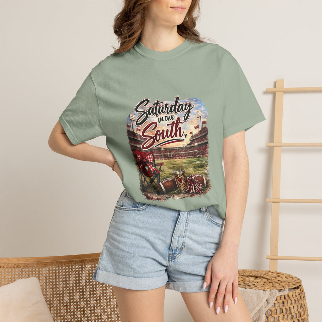 Saturday in the South T-Shirt – Tailgate Picnic Football Vintage Stadium Tee