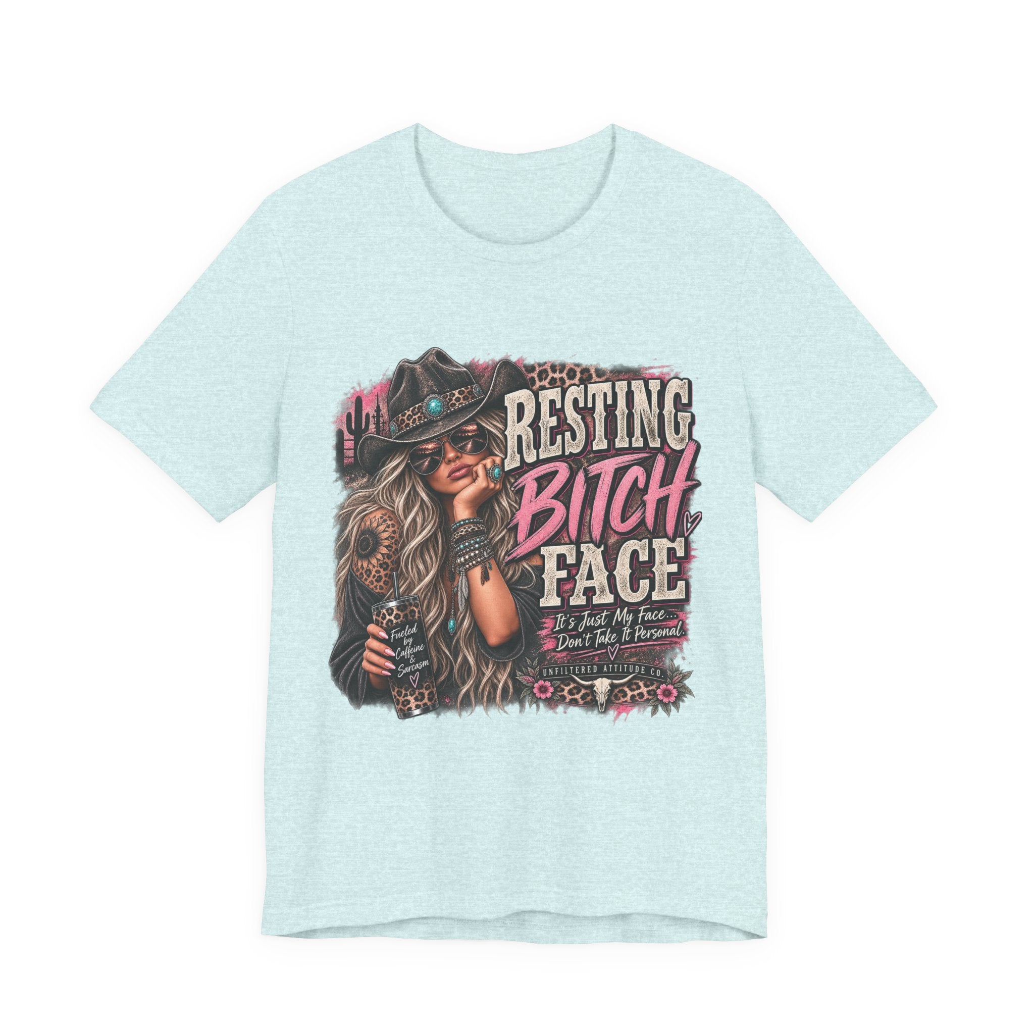 Resting Bitch Face Cowboy Tee — Funny Western Graphic T-Shirt