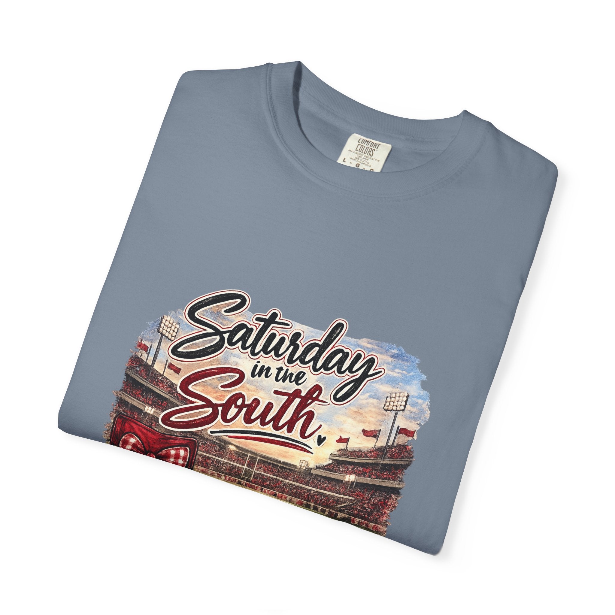Saturday in the South T-Shirt – Tailgate Picnic Football Vintage Stadium Tee